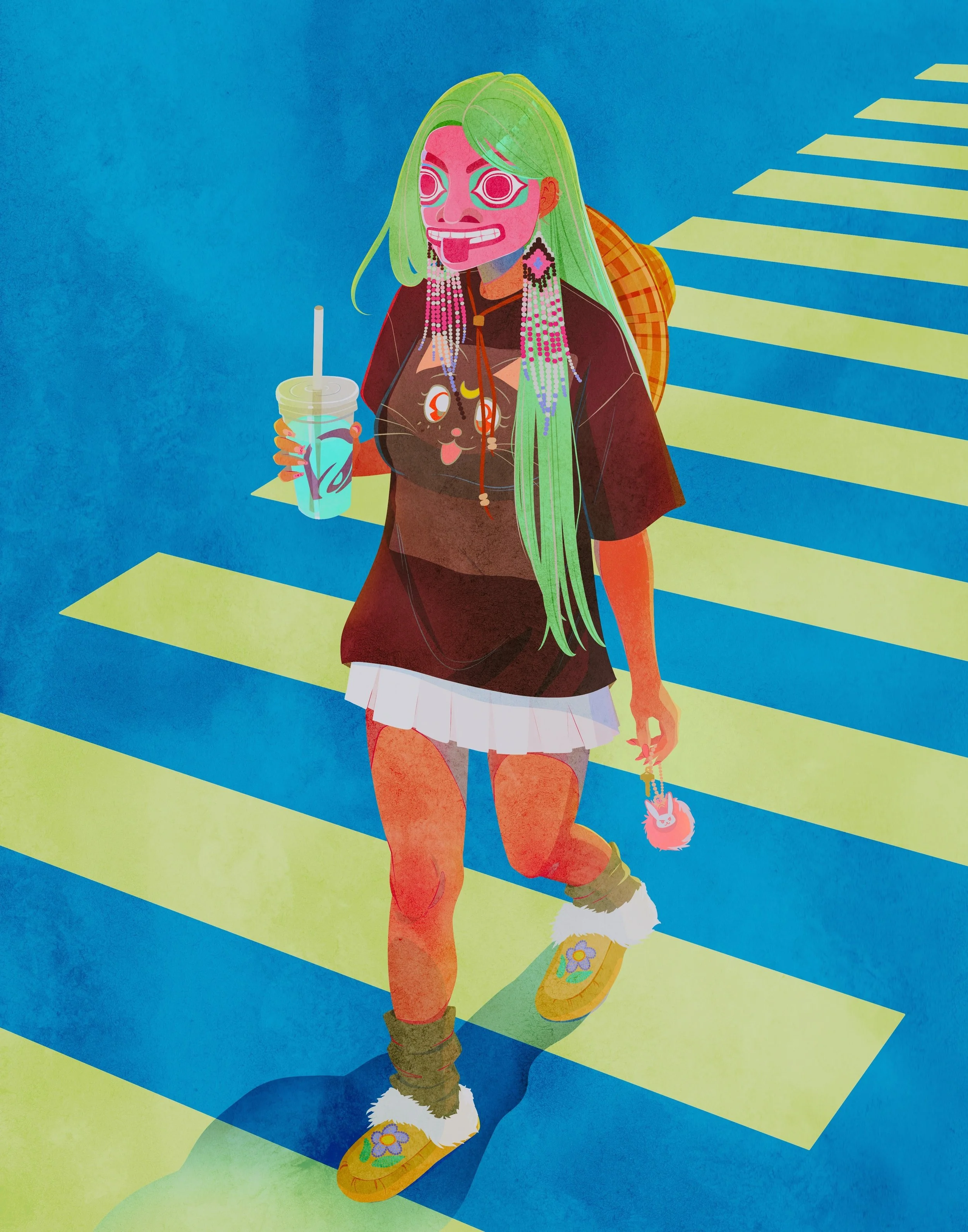"heatwave" (2026) by kelsey mata foote

how do you experience or define indigenous resistance? joy?

also can we admire how i got the baja blast to radioactively glow?

#digitalart #nativeart #nativeartist #artofinstagram