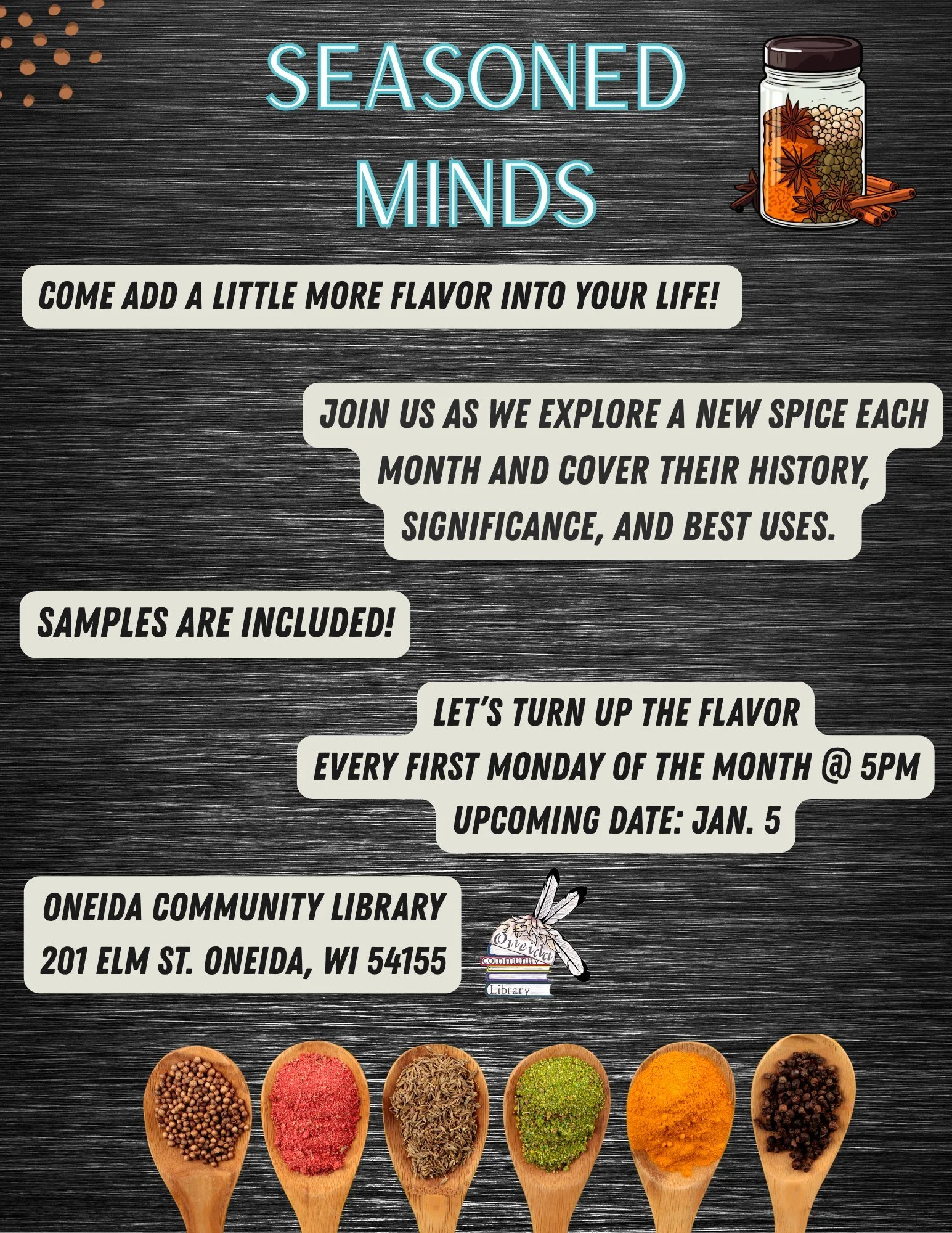 Seasoned Minds at Oneida Community Library 