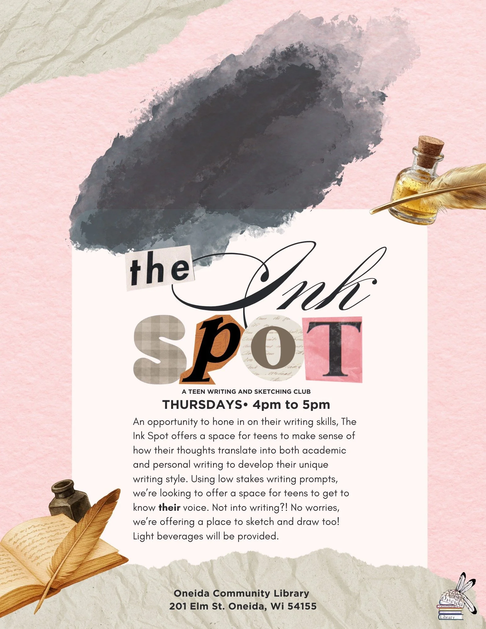 Ink Spot at Oneida Community Library 