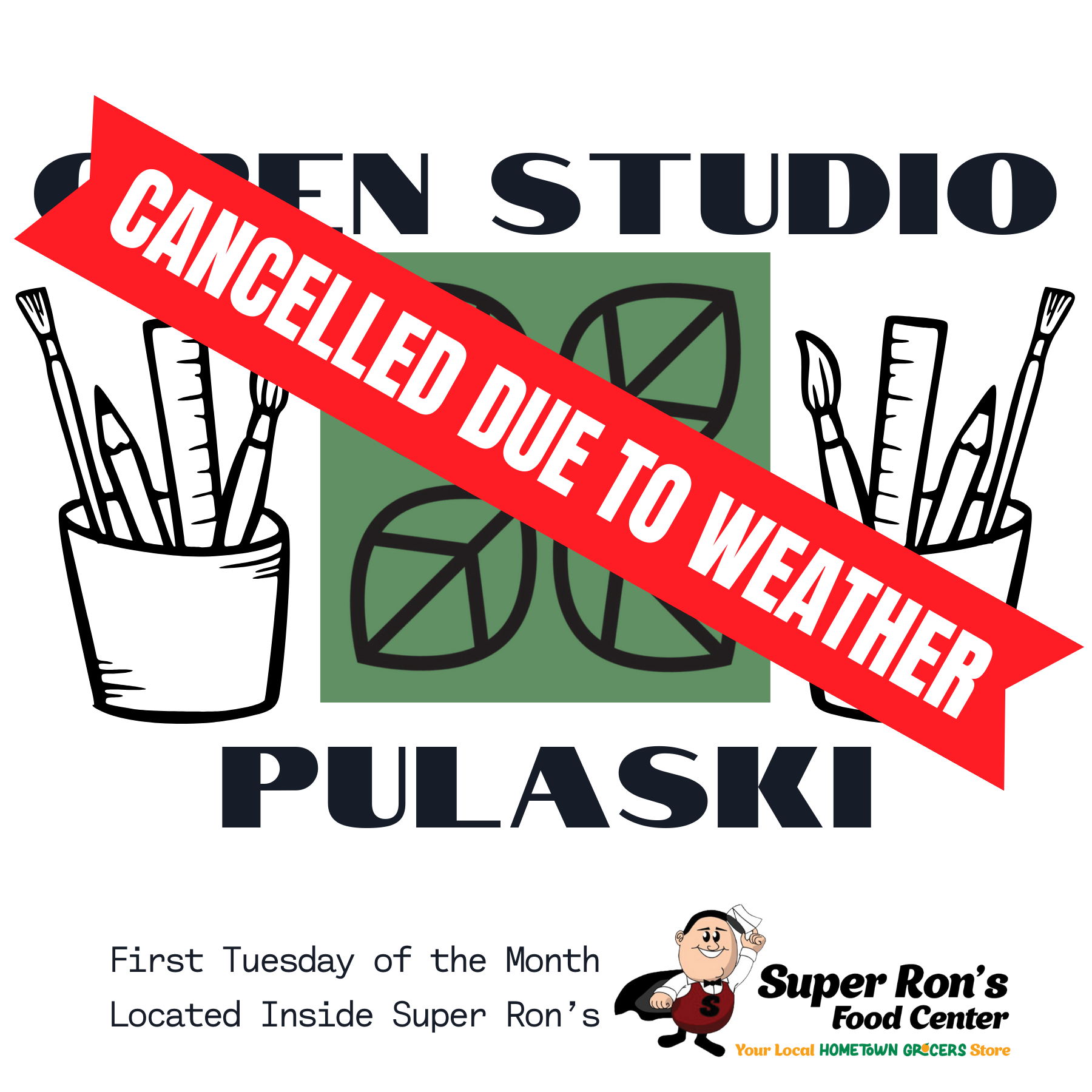 Open Studio- Pulaski (Cancelled DUE TO WEATHER)