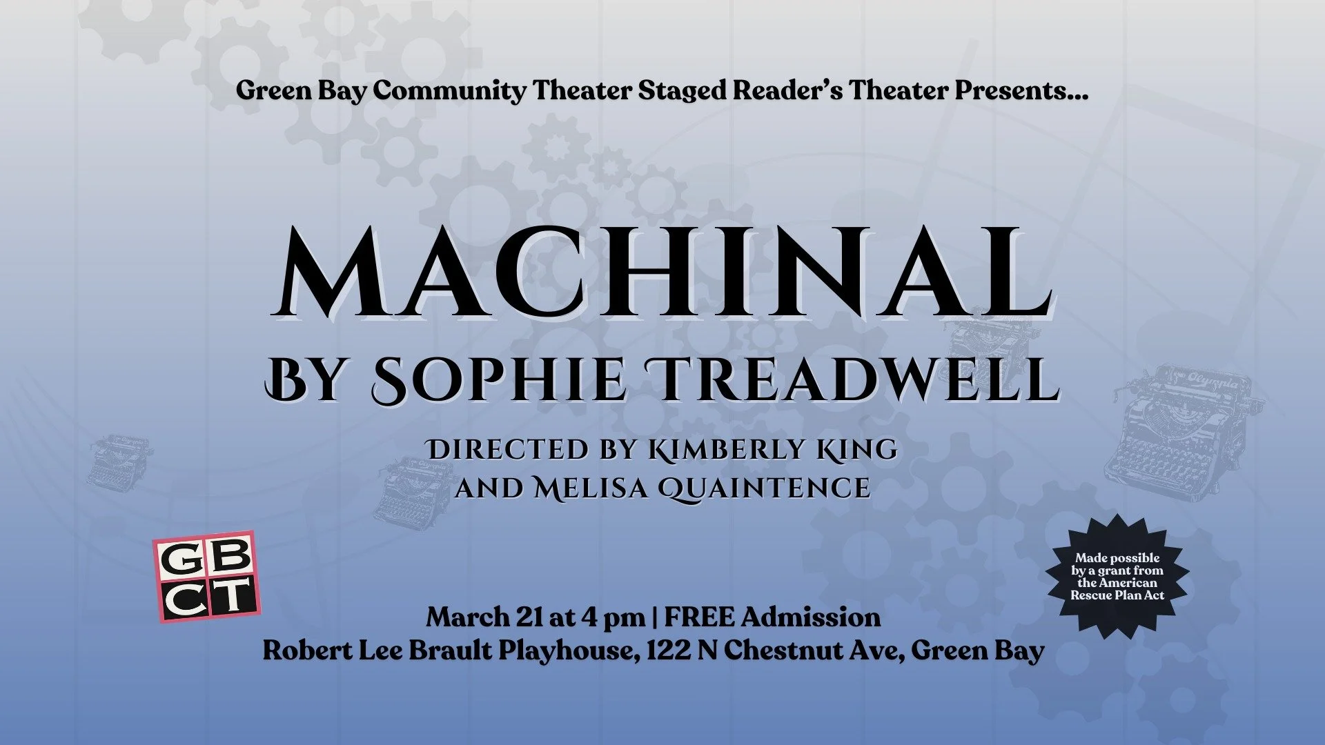 Staged Reading- "Machinal"