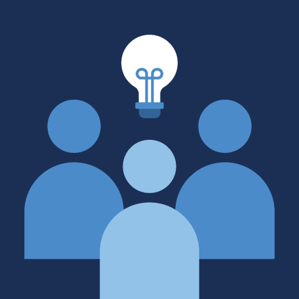 Icon depicting community engagement