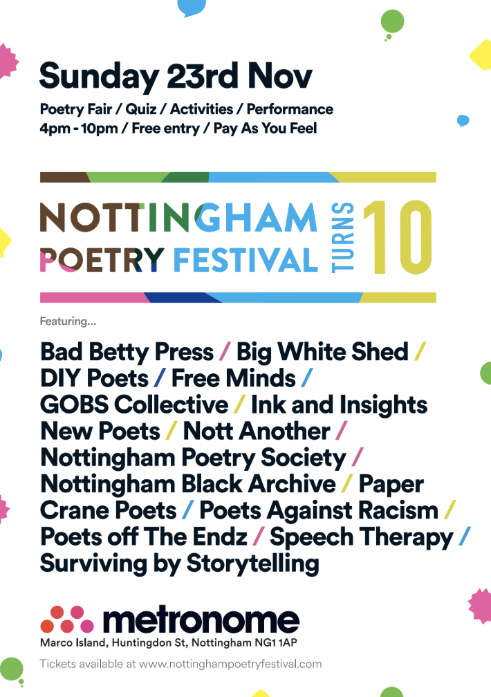 Nottingham Poetry Festival 10-Year Anniversary