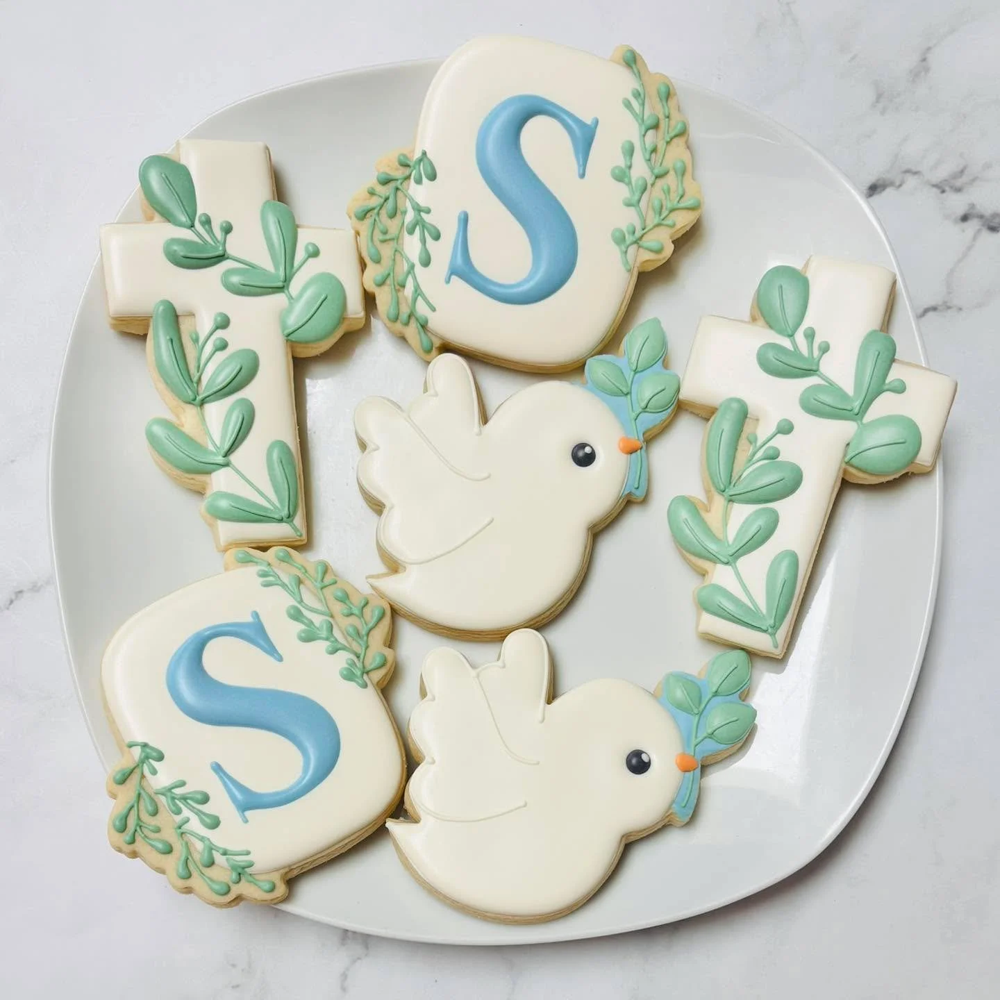 Cookies for a baptism! 🩵🕊️✝️
.
.
.
. 
#baptism #firstbaptism #baptismcookies #royalicing #royalicingcookies #decoratedsugarcookies #customcookies #sugarart #sugarcraft #edibleart #cookieart #instabake #instasweet #sugarcookies #decoratedcookies #ic