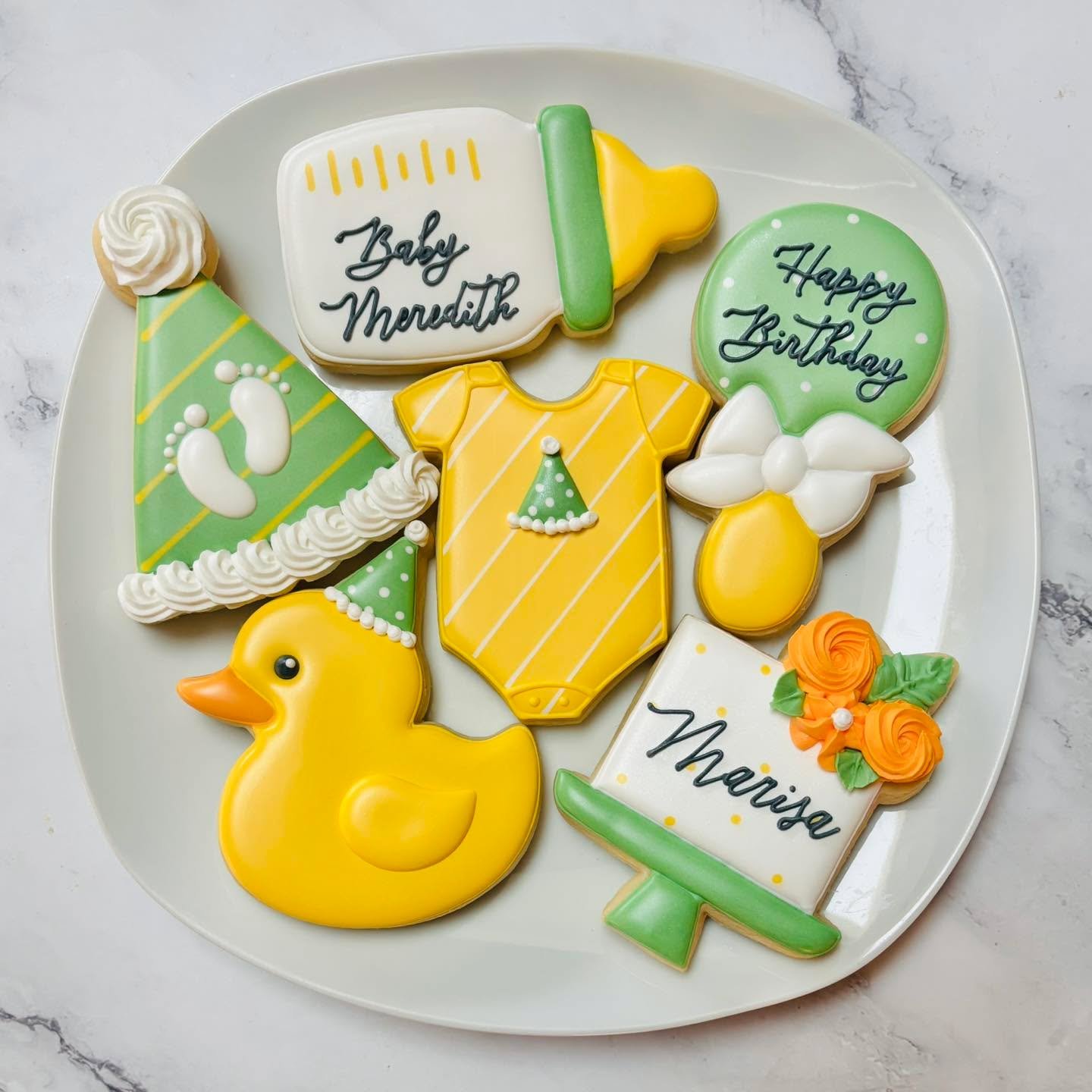 Cookies for a combo birthday and baby shower for the mama-to-be! 💕👶🏻
.
.
.
.
#birthdaycookıes #happybirthday #rubberducky #momtobe #boyorgirl #babyshowercookies #babyshowerfavors #babyshower #momsofinstagram #cookiefavors #royalicing #royalicingco