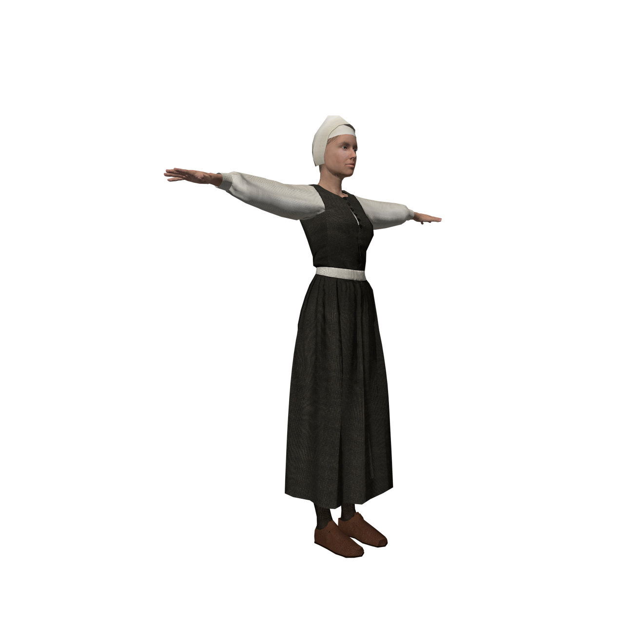 17th century 3D AR character female servant-01.png