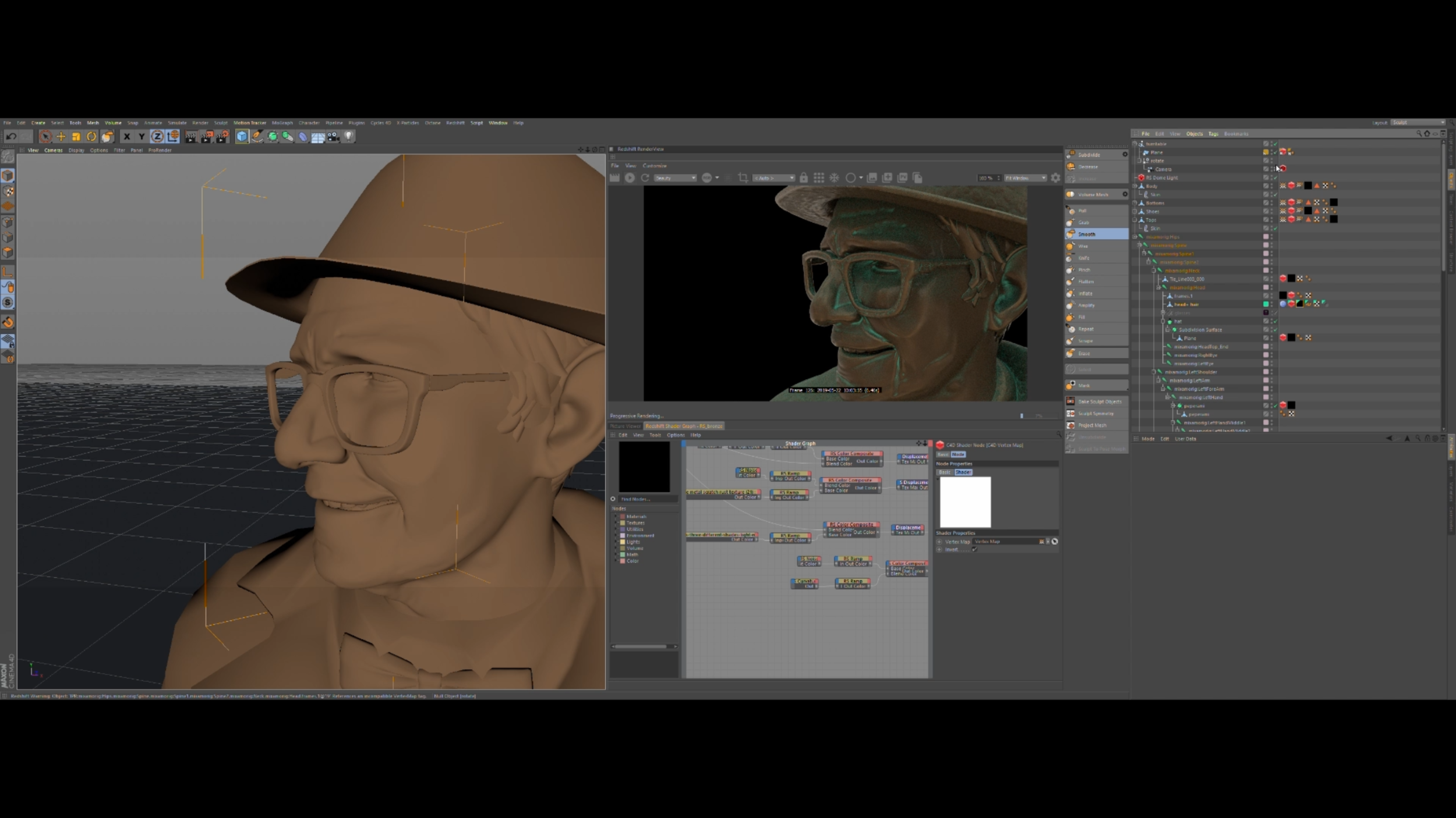 Timelapse of the creation of Cockle Man