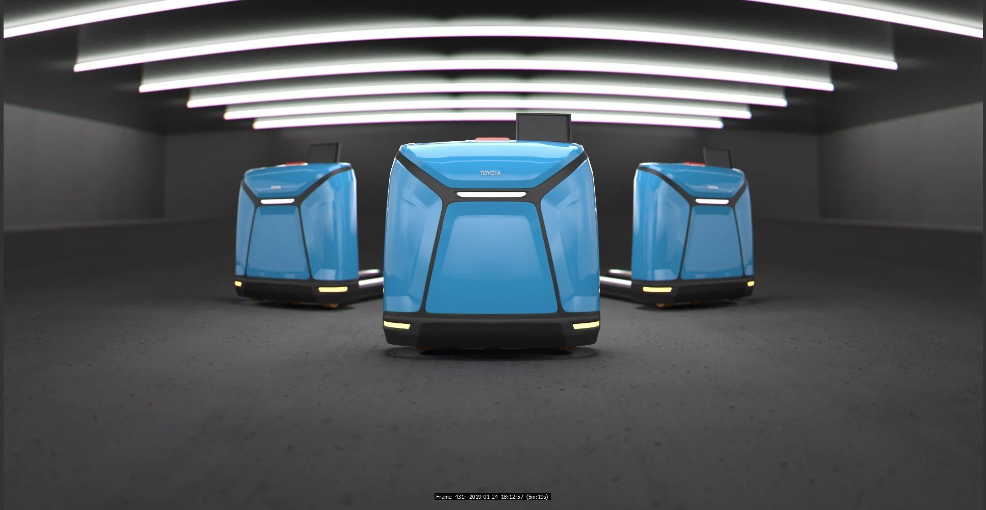 Toyota concept pallet drones