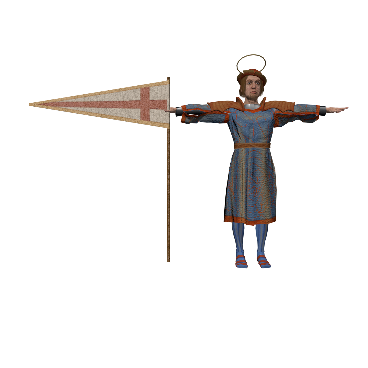 medieval 3D character st george rig front.png