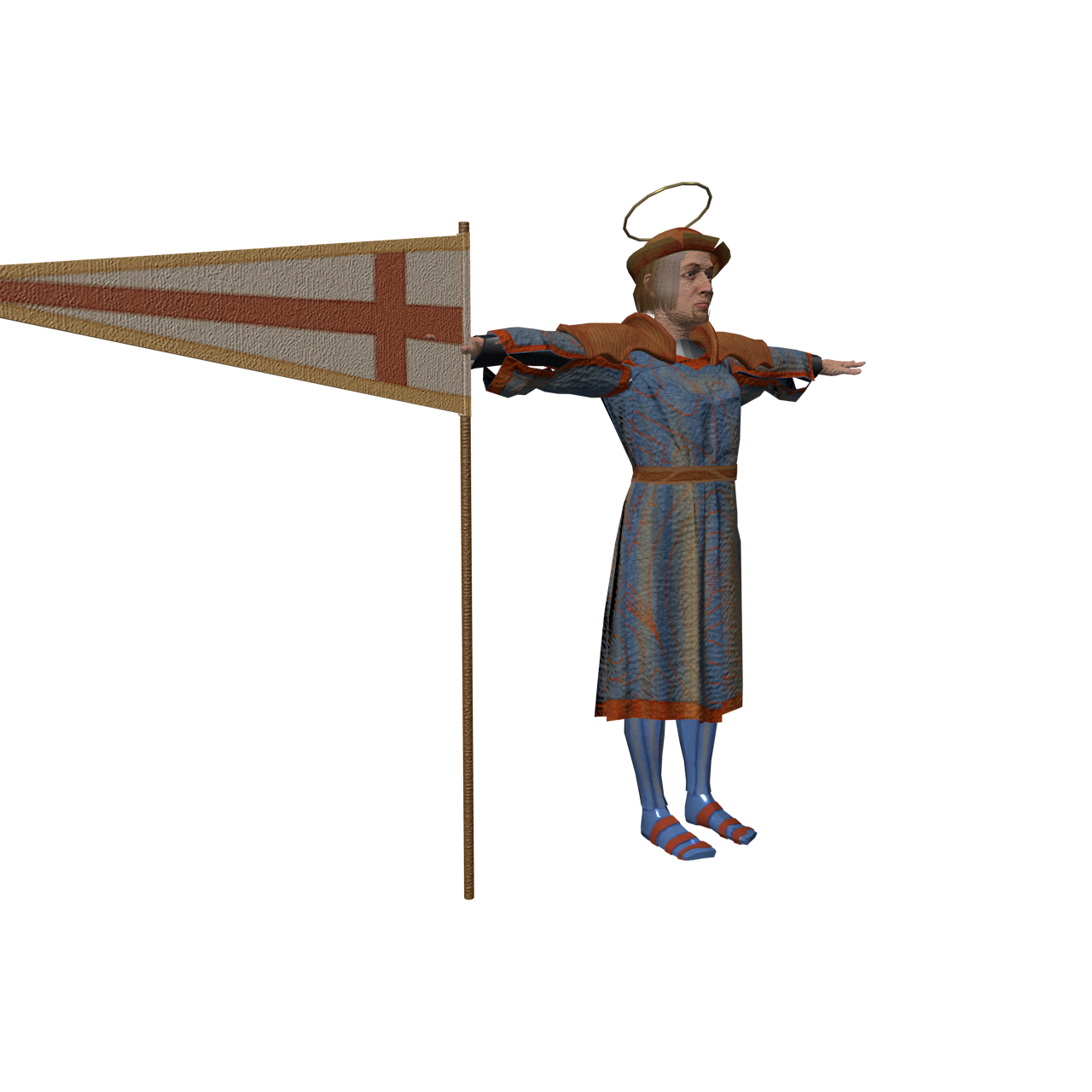 medieval 3D character st george rig.png