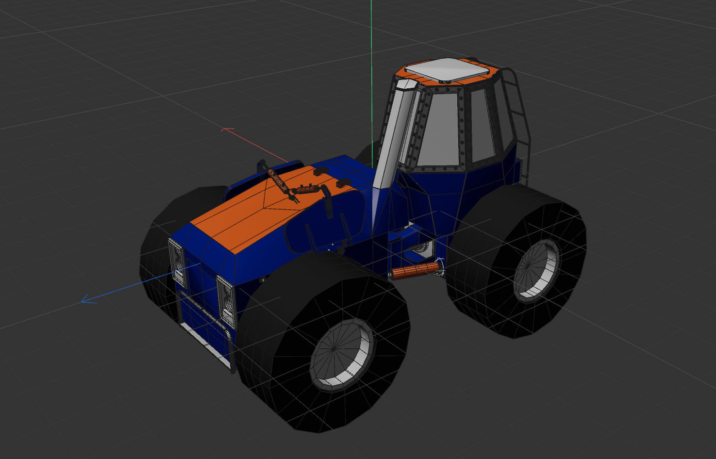 Amphibious tractor 3D model