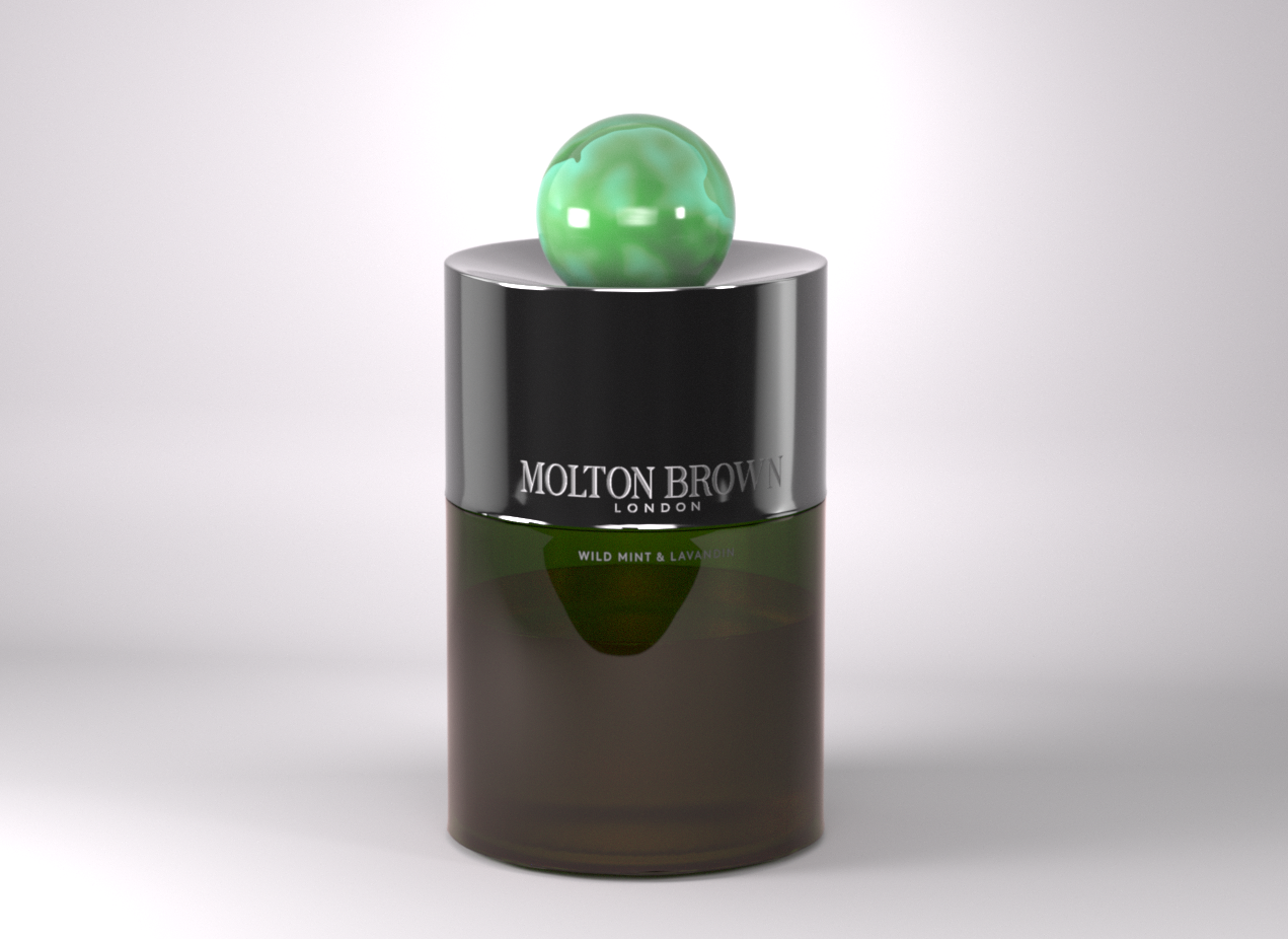 Molton Brown perfume bottle. Modelled, lit and rendered in Houdini/Karma