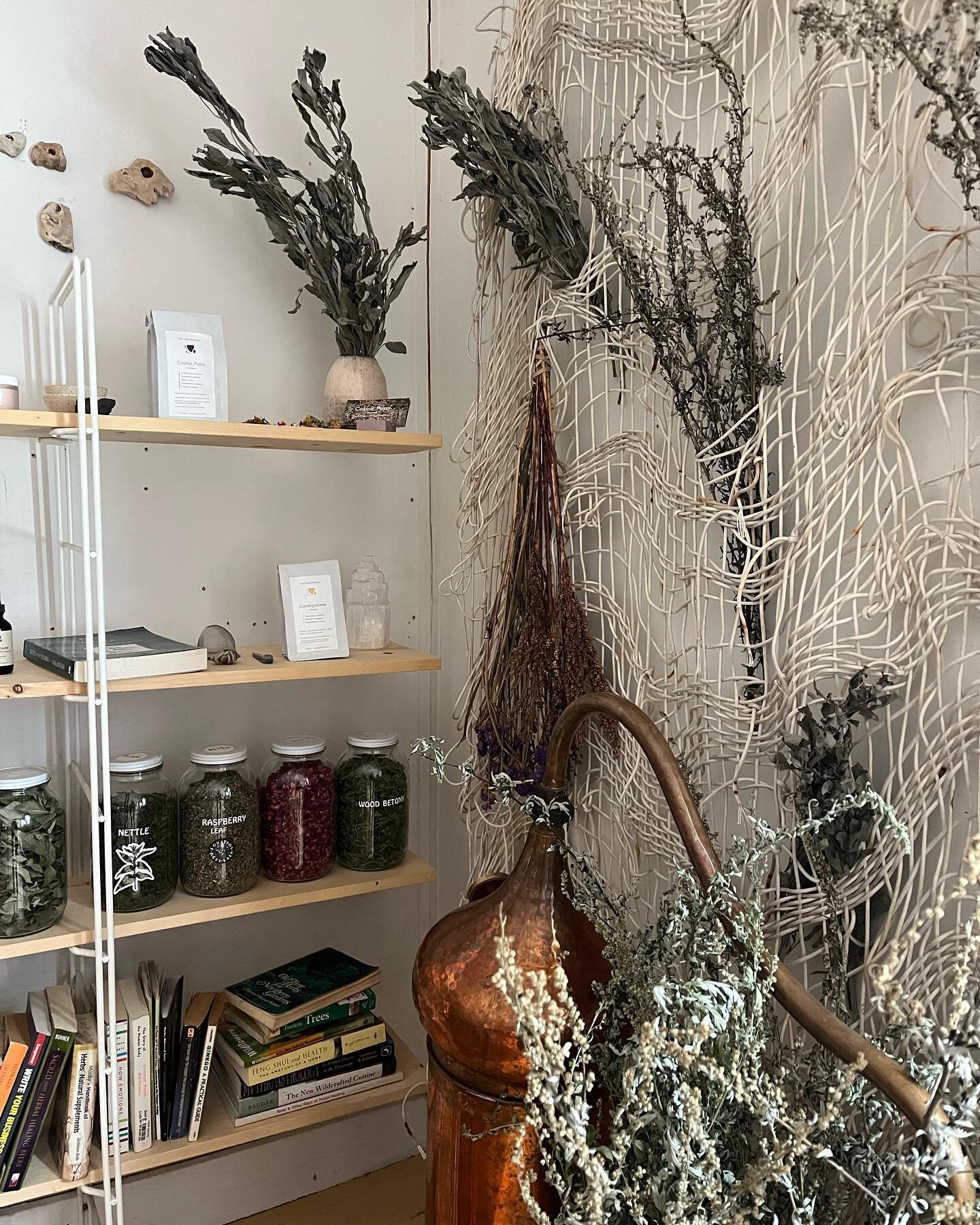Apothecary Announcement 

We have been open here and there this year and want to make it official&hellip;

We will have in-store hours on Wednesday &amp; Friday from 1-6pm 

We have bulk herbs, tinctures, skincare and seasonal offerings. 

Locals spr