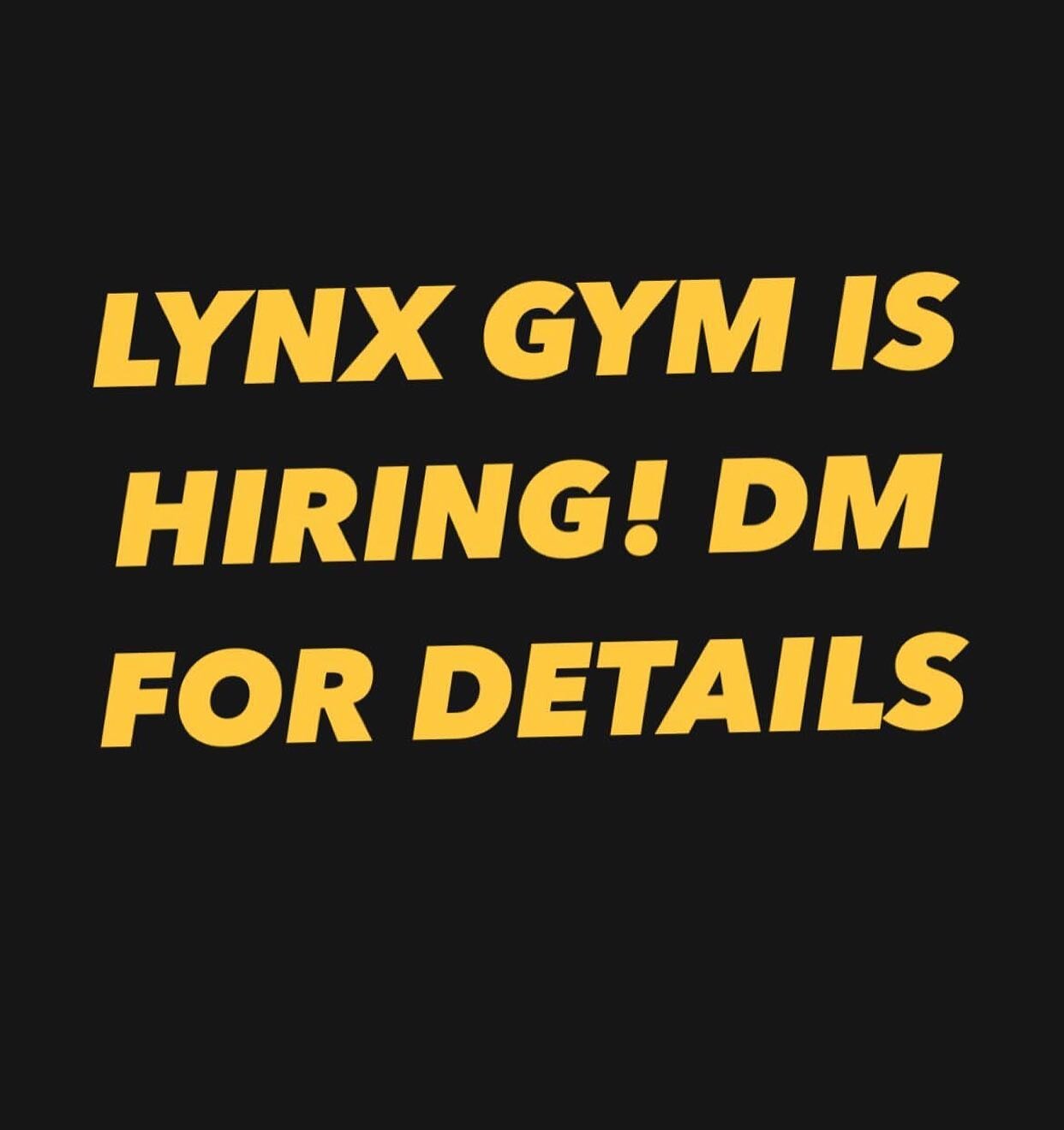 Come join team Lynx! DM for details🦾