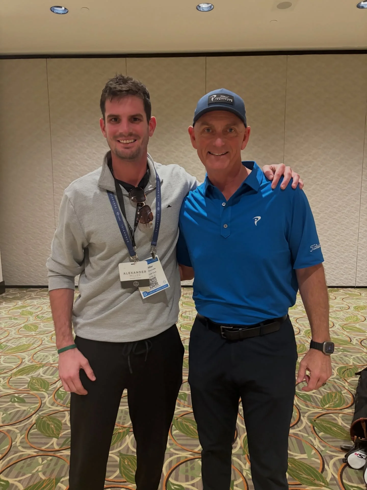 Alex &amp; Dustin at the PGA Show last week 💪 TPI legends!