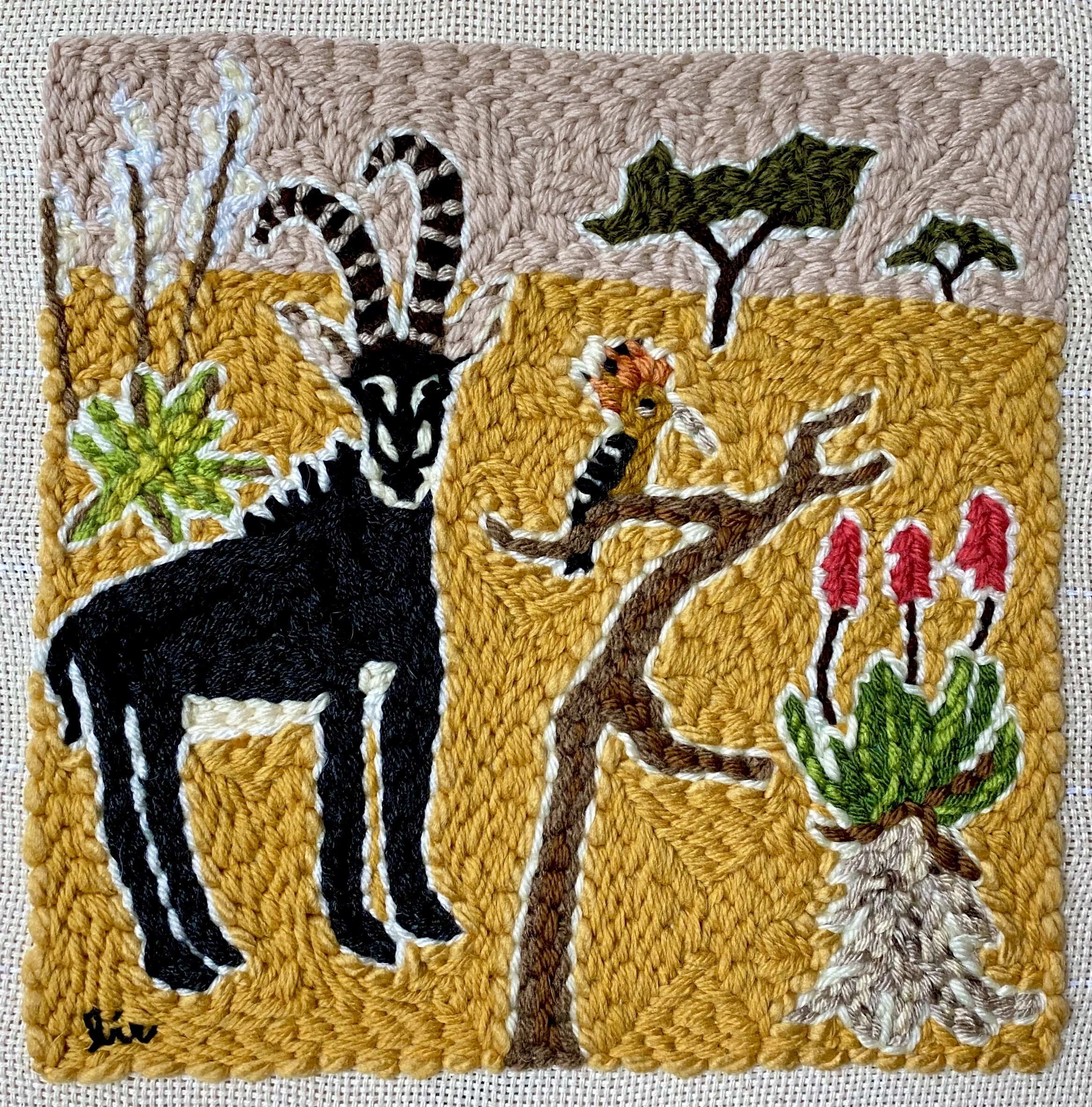 Sable Antelope in the Brush 