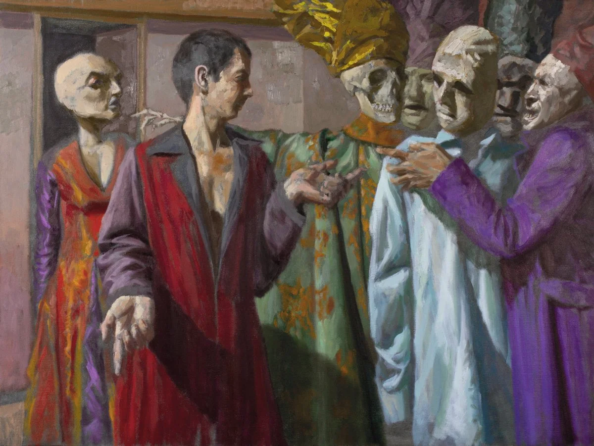 Cristo e a Mulher Adúltera (a partir da pintura de Valerio Castello)