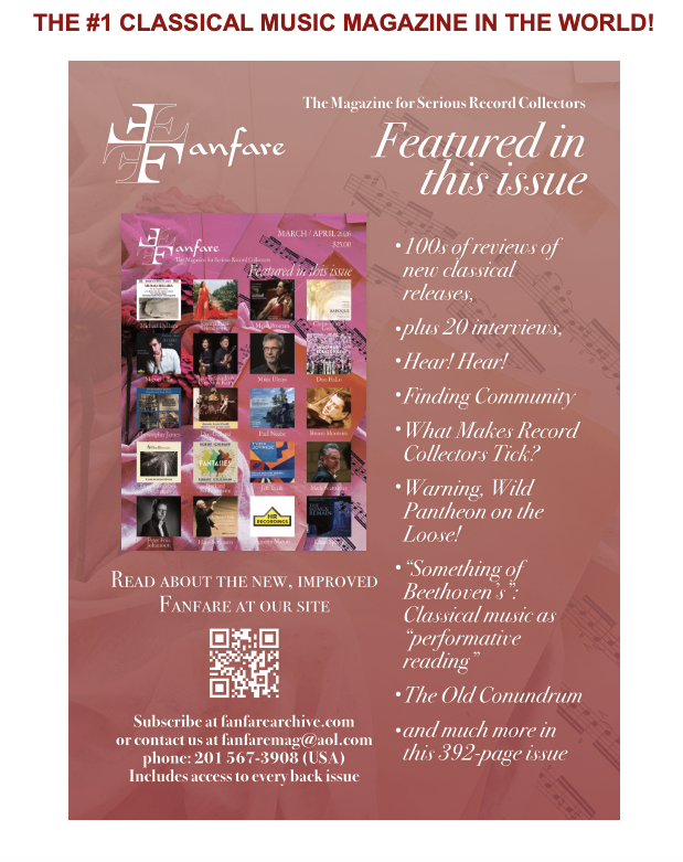 FANFARE Magazine  Mar/Apr 2026 |  Featured Reviews - Baroque for soprano saxophone and piano