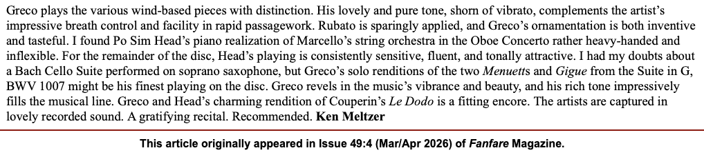 FanFare Magazine Mar/April 2026 - Recommended Review