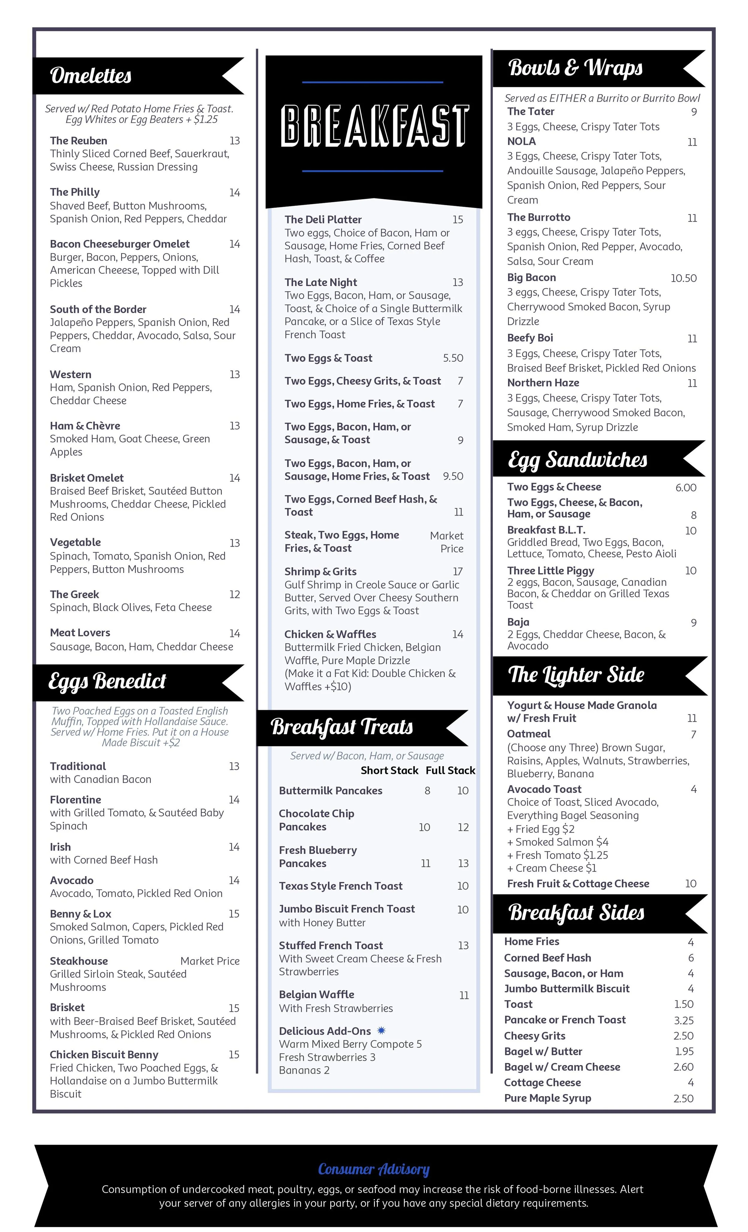 Menu — Otto's Kitchen