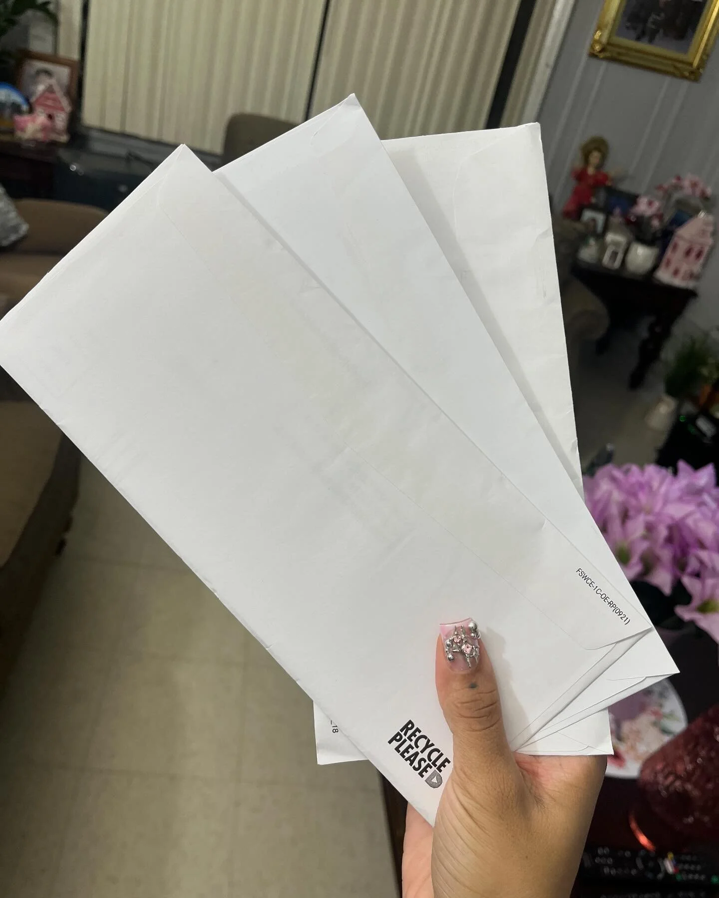 #grief
.
growing up abuelo would always ask me to open and read his mail
.
he still gets mail sent to the house &ndash; sometimes when i miss him i sit at the altar and read the mail to him