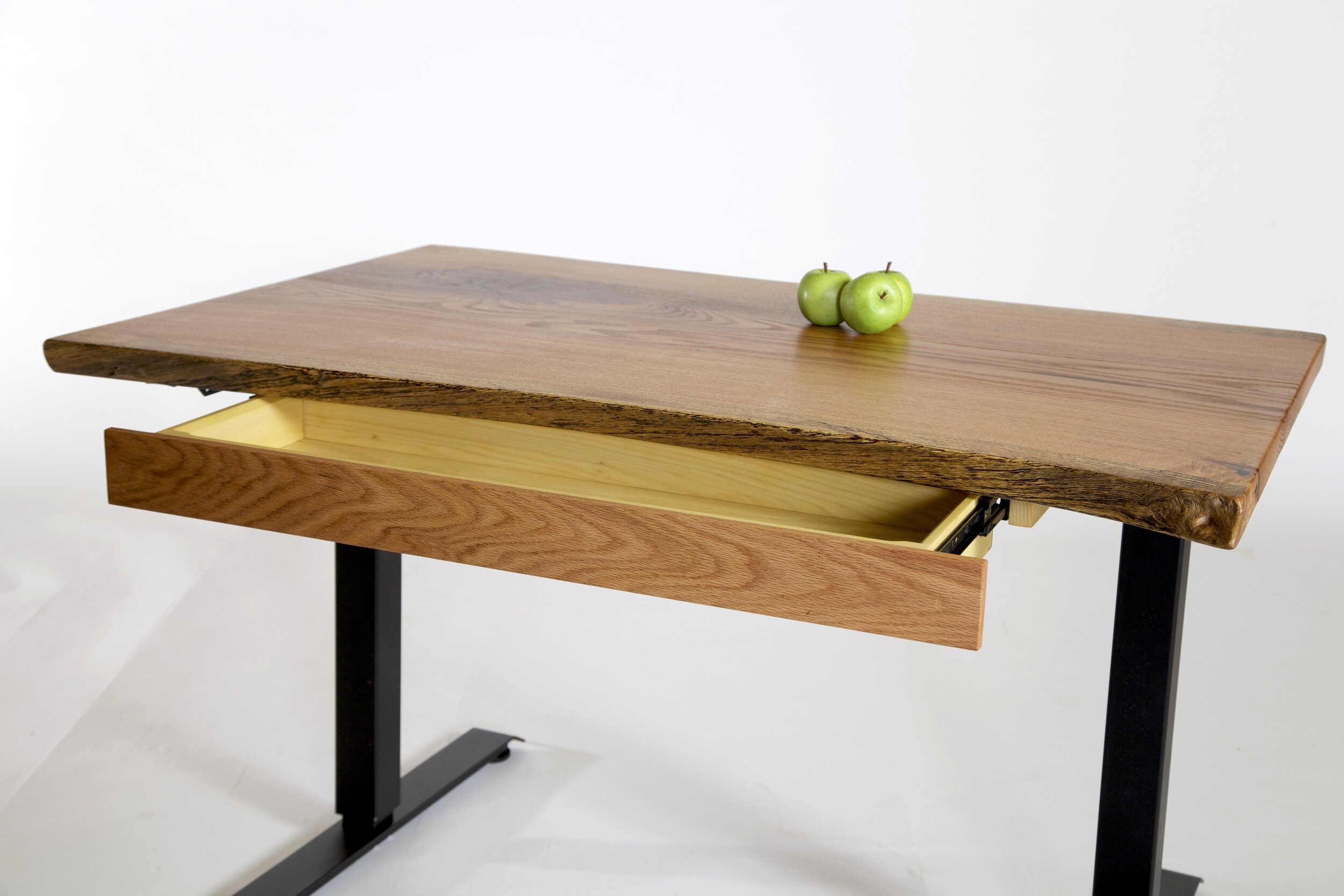 Adjustable Height Desk in oak