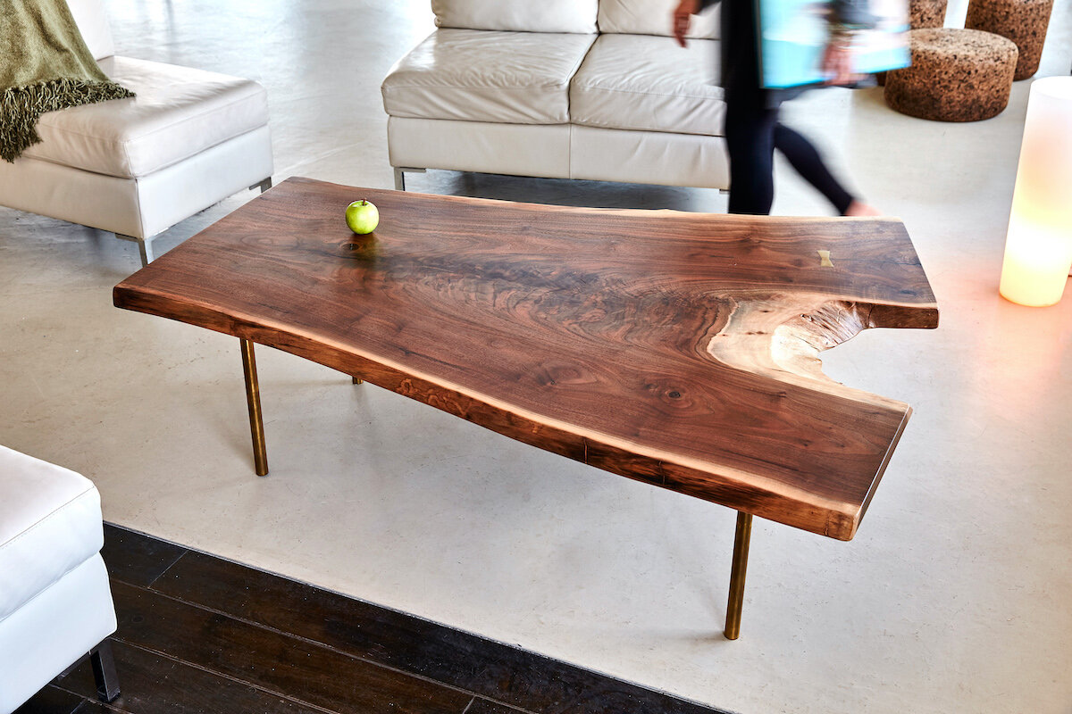 Walnut Crotch Coffee Table