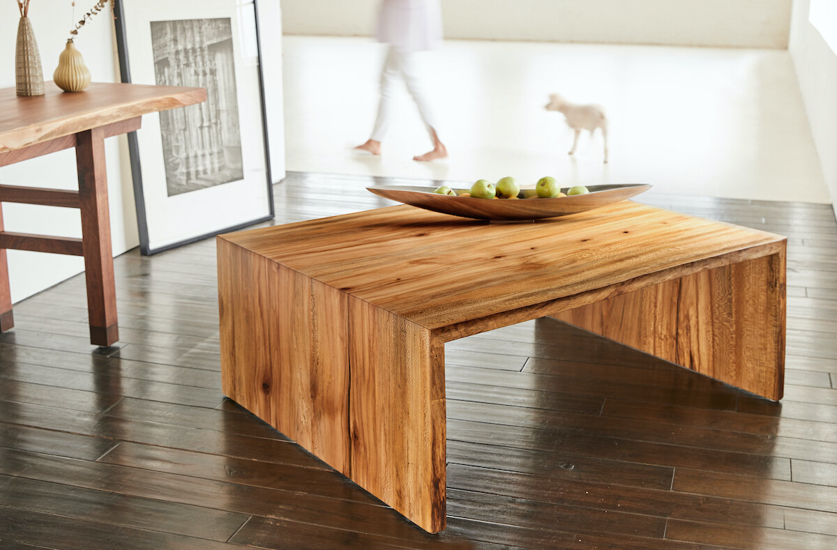 Waterfall Coffee Table in Sycamore