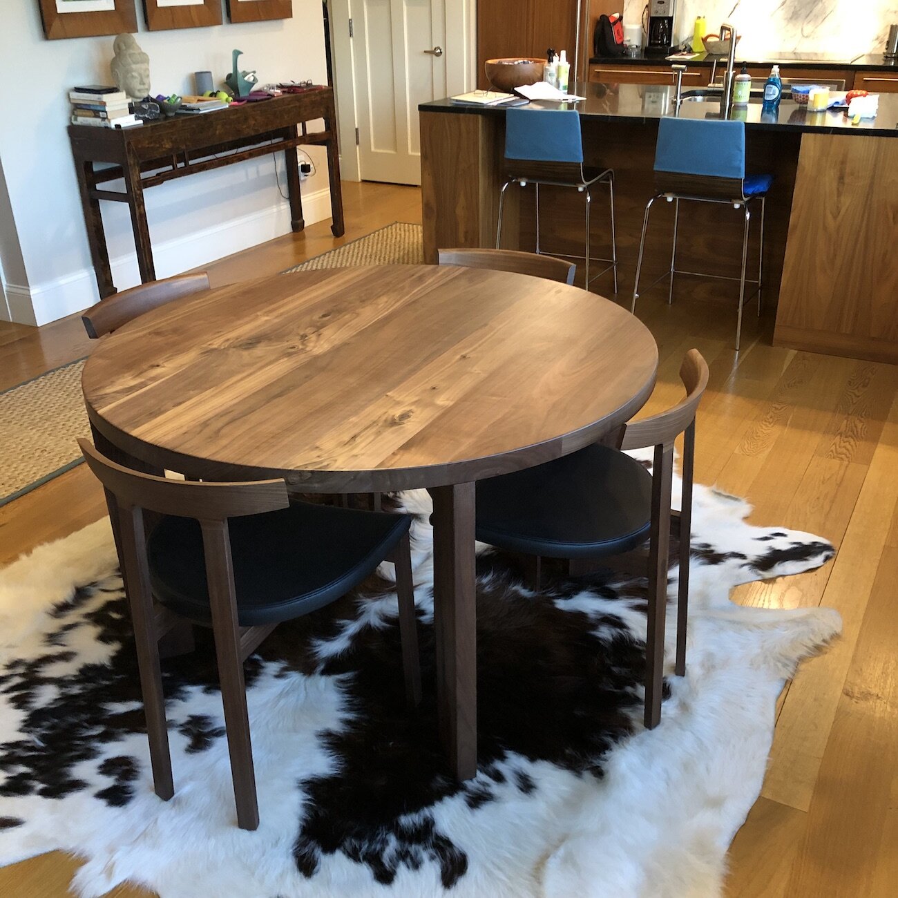 Round Table in Walnut