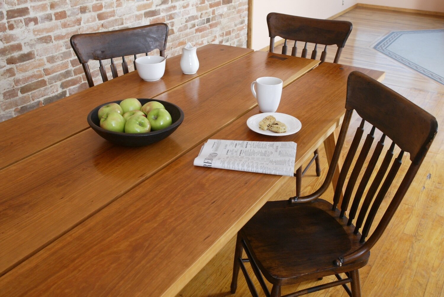Cherry Three-board Dining Table