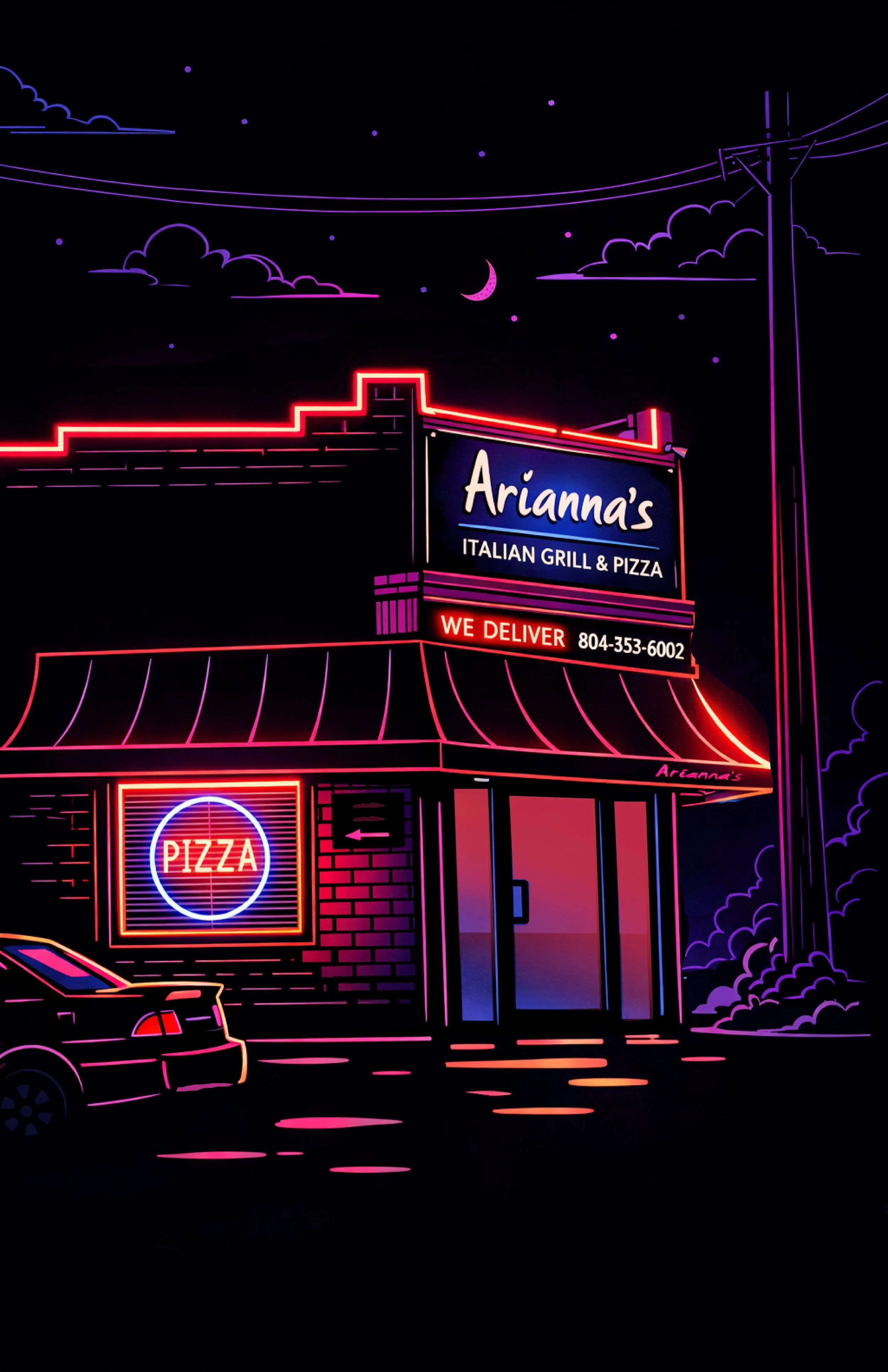 Neon Nights at Arianna's