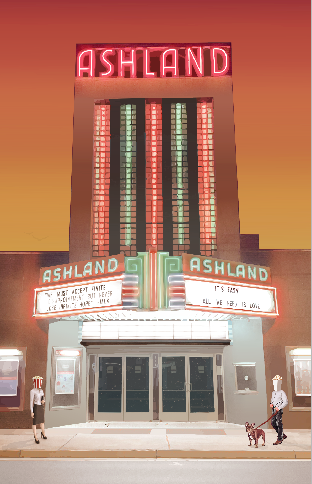 Ashland Theatre (Sunset)