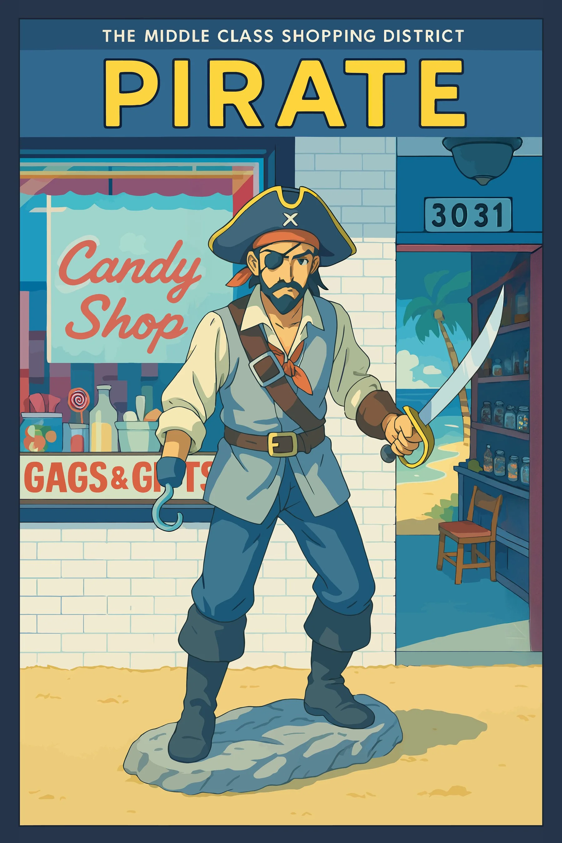 The Middle Class Shopping District Pirate (Carytown)