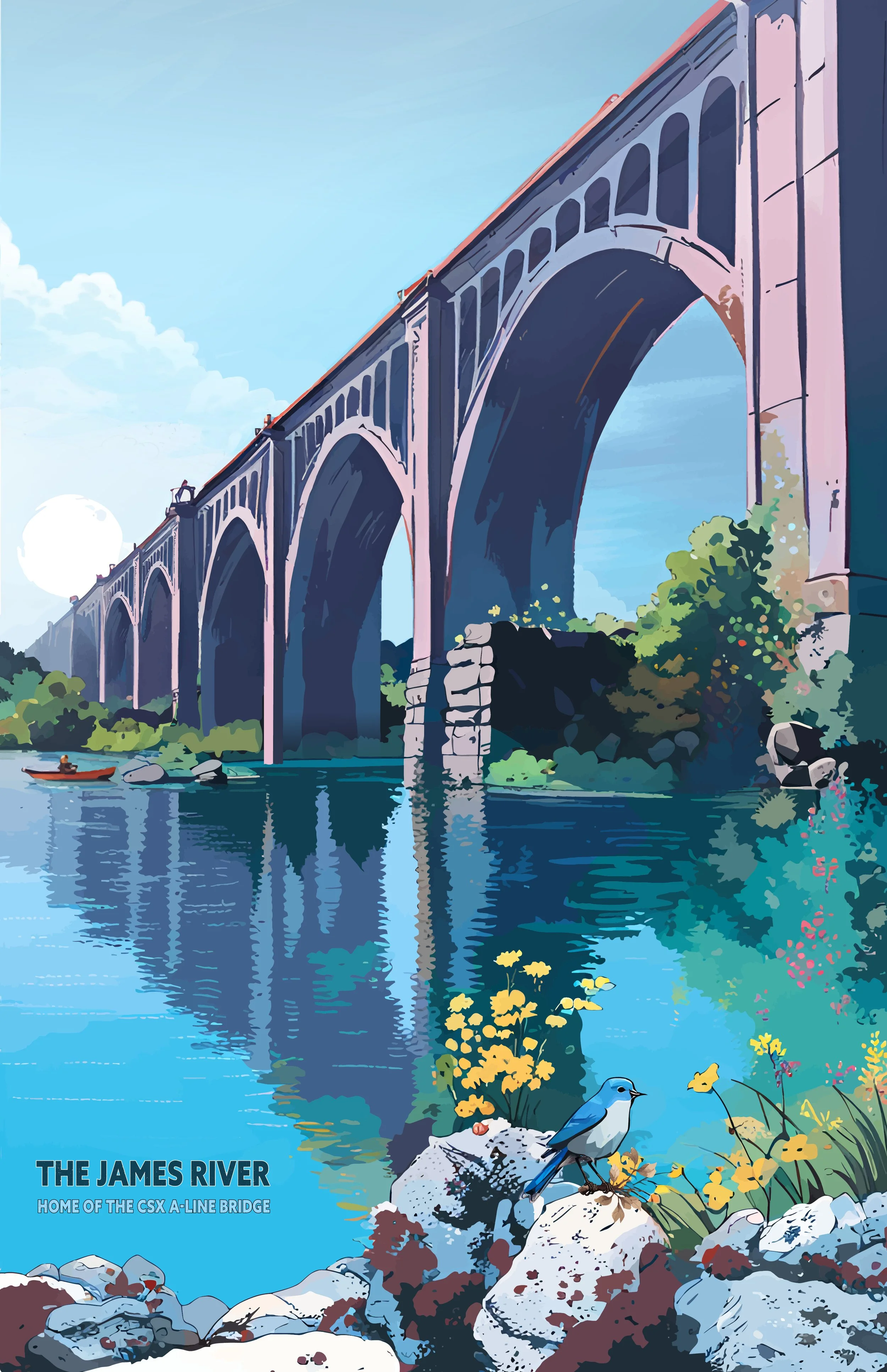 The James River - Home of the CSX A-Line Bridge