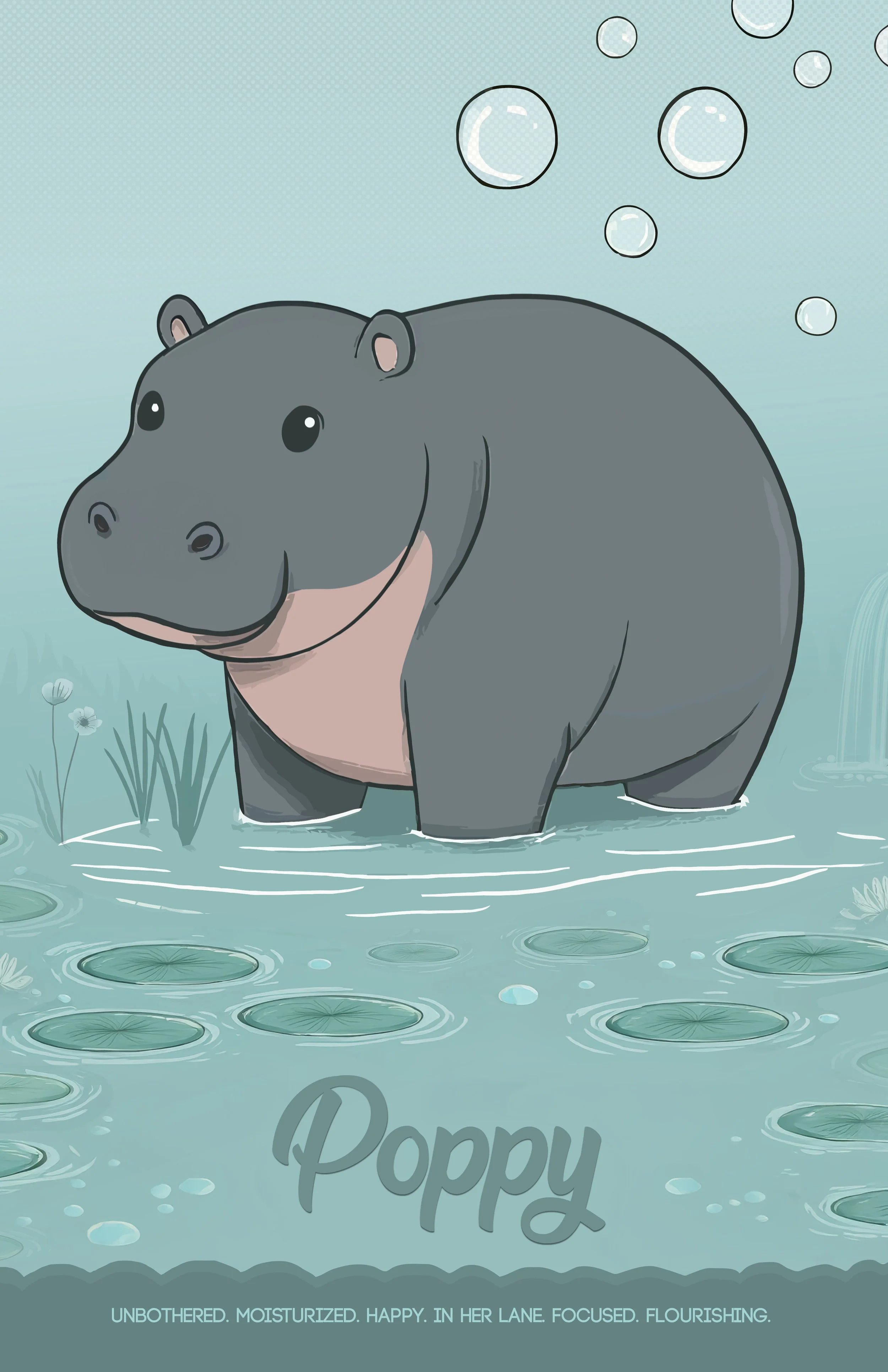 Poppy the Hippo (Full Color)