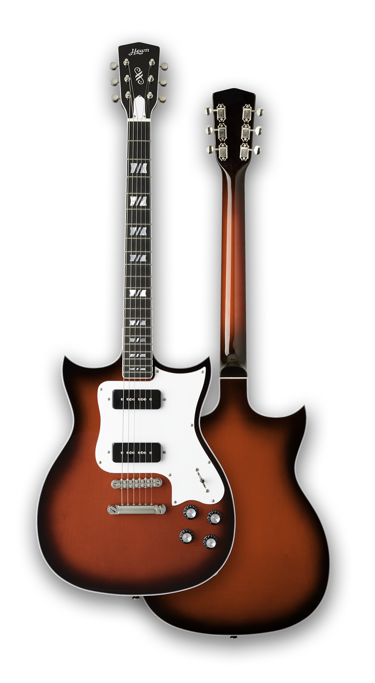 Double Cut H-1F in Red Burst and Stop Tailpiece
