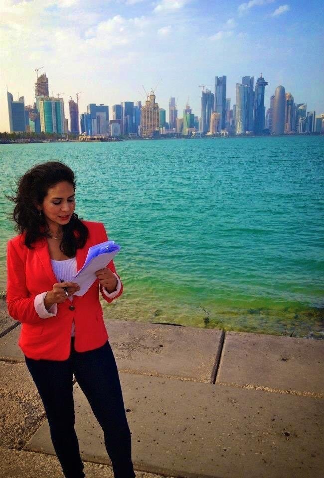 Editing scripts for "CNN Marketplace Middle East" in Doha