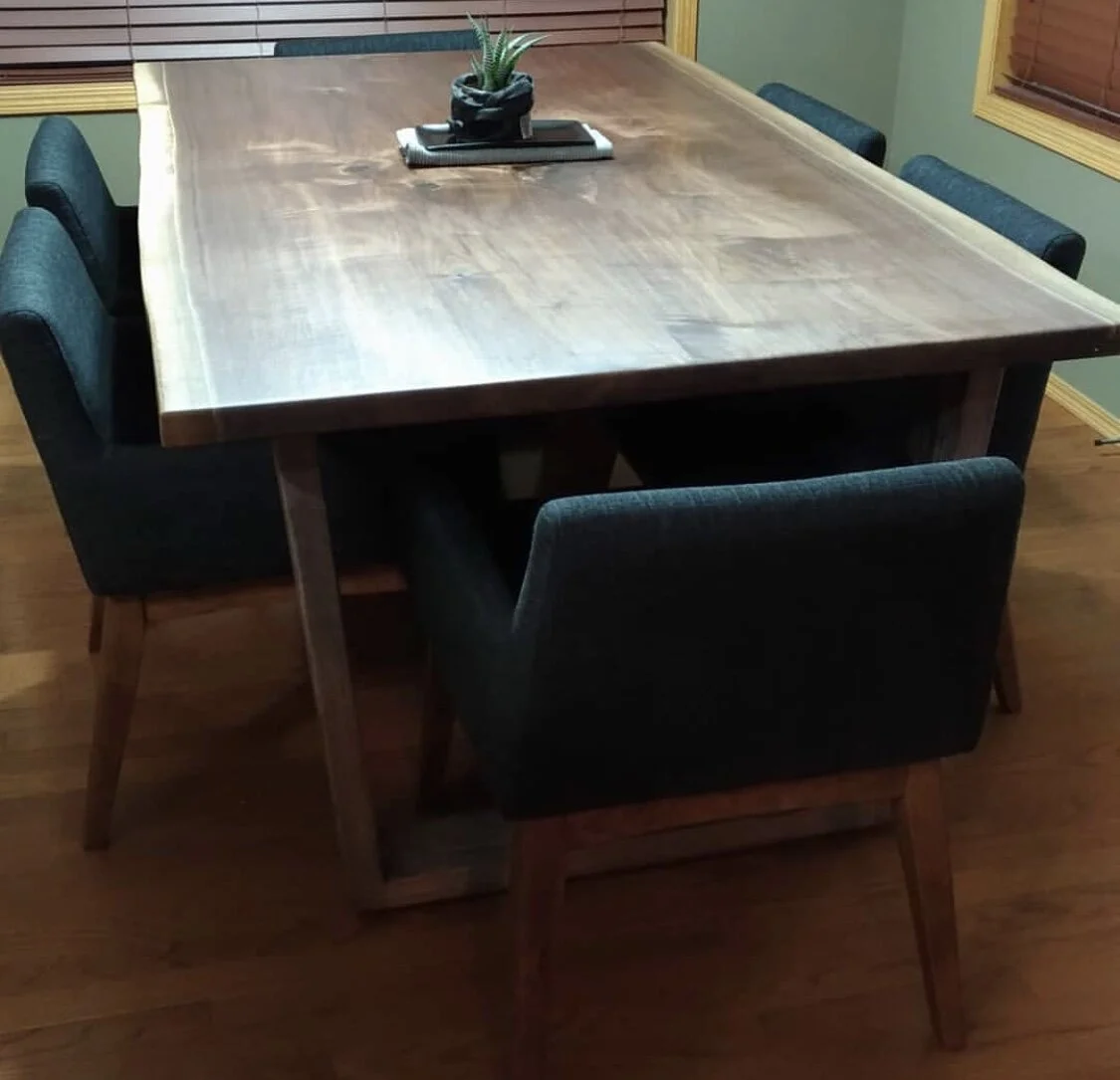 BillyBlocks, Canadian made, high quality, unique table, conference table, high end, kitchen table, live edge table, hand crafted, custom furniture, custom woodwork, solid wood, art