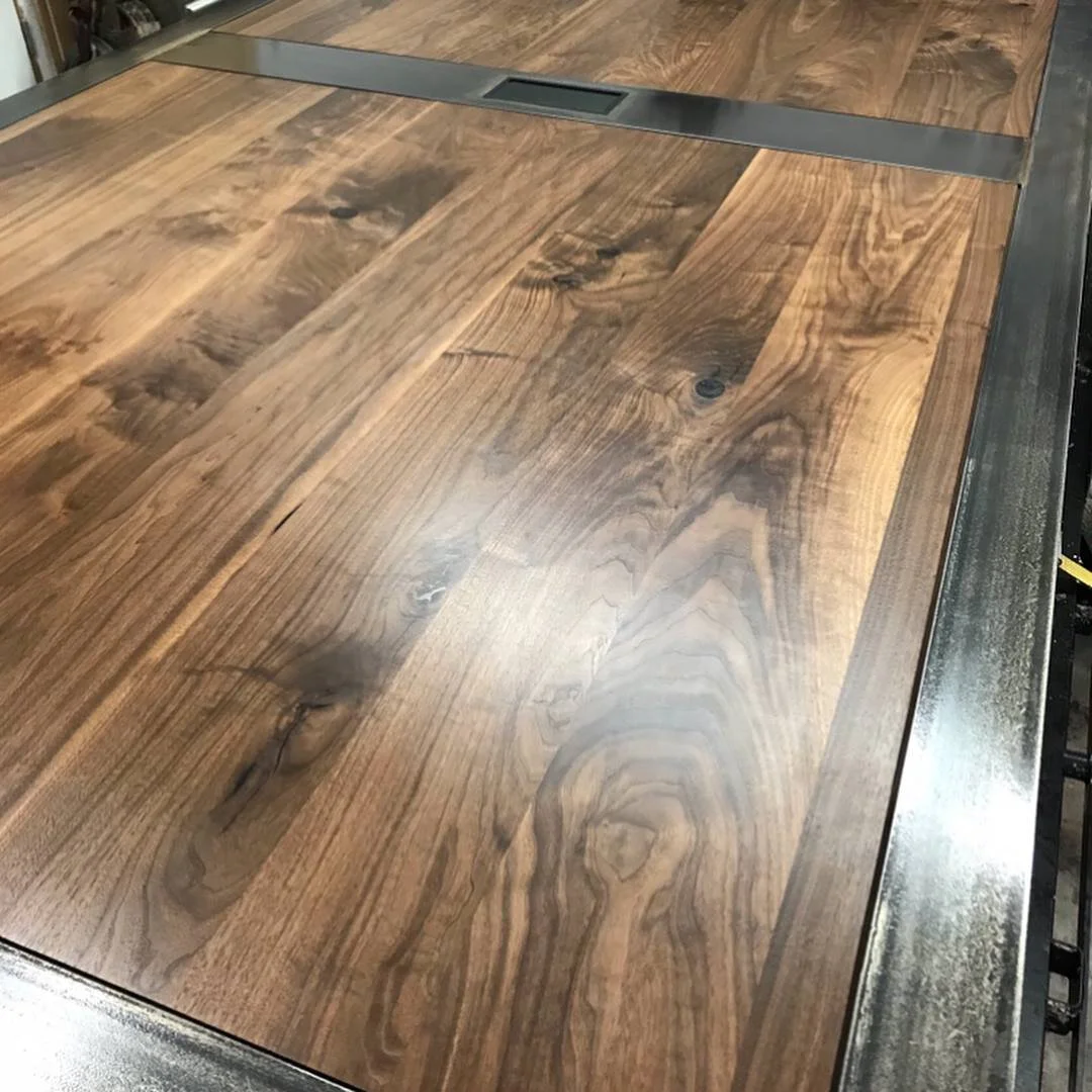BillyBlocks, Canadian made, unique table, conference table, kitchen table, live edge table, hand crafted, custom furniture, custom woodwork, custom welding, custom metal work, solid wood, art