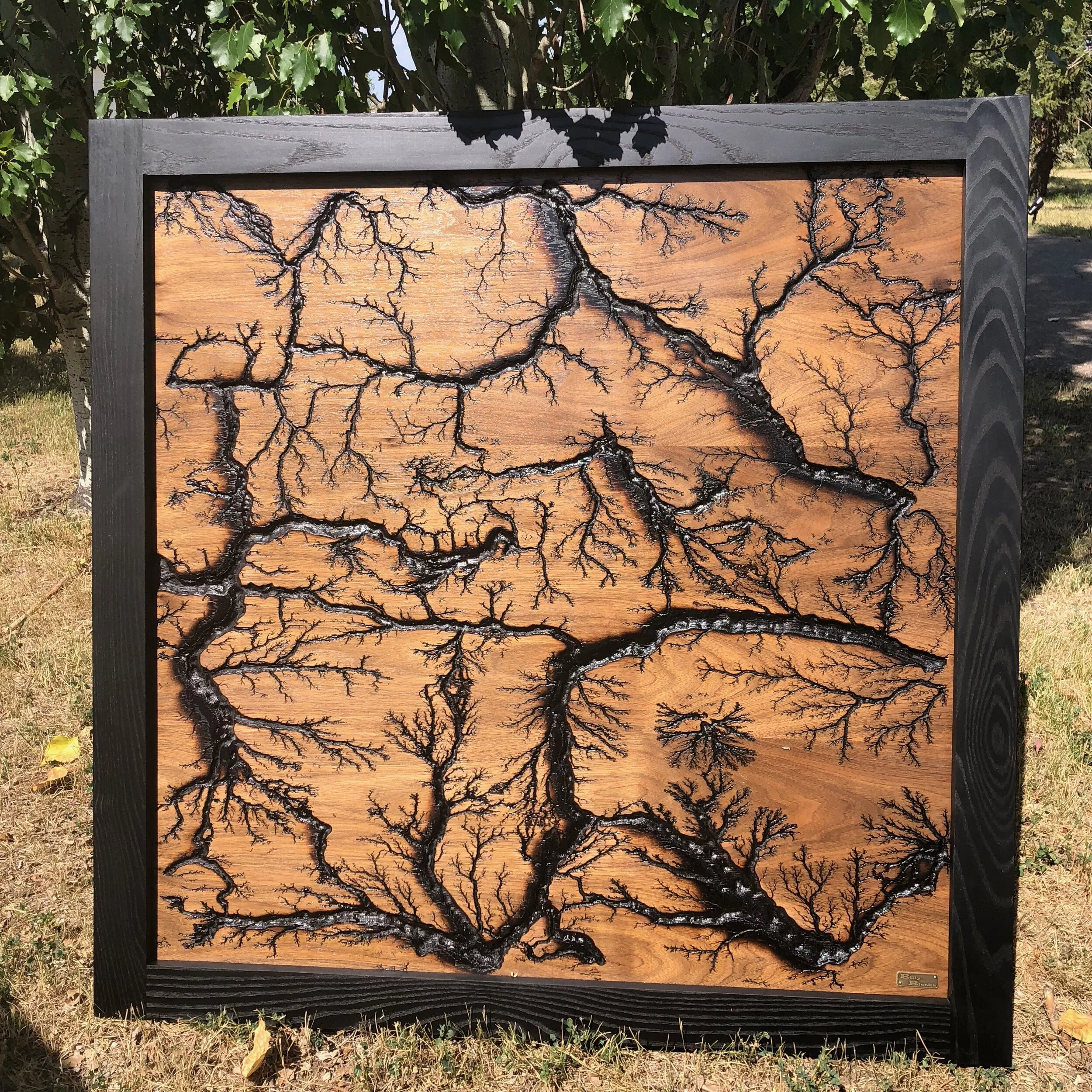 BillyBlocks, Canadian made, art, lichtenburg design, lichtenburg burns, fractal burn, interior design, conference table, kitchen table, live edge table, hand crafted, custom furniture, custom woodwork, solid wood, 
