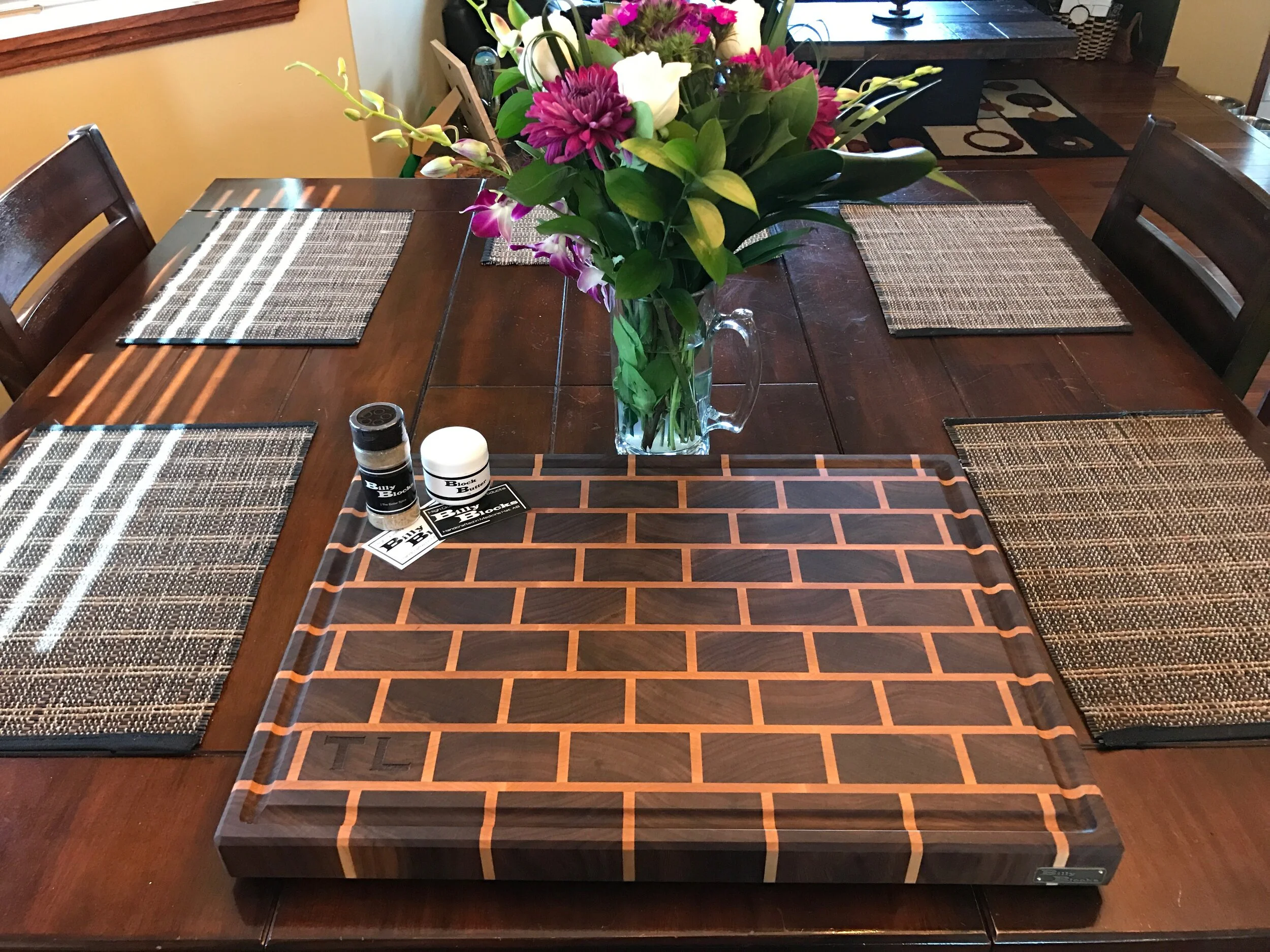 butcher block, cutting board, billyblock, BillyBlocks, Canadian made, charcuterie board, meat board, cheese board, engraver, laser engraver, photo etch, signage, custom sign, high quality, unique art, hand crafted, custom furniture, timeless, custom 