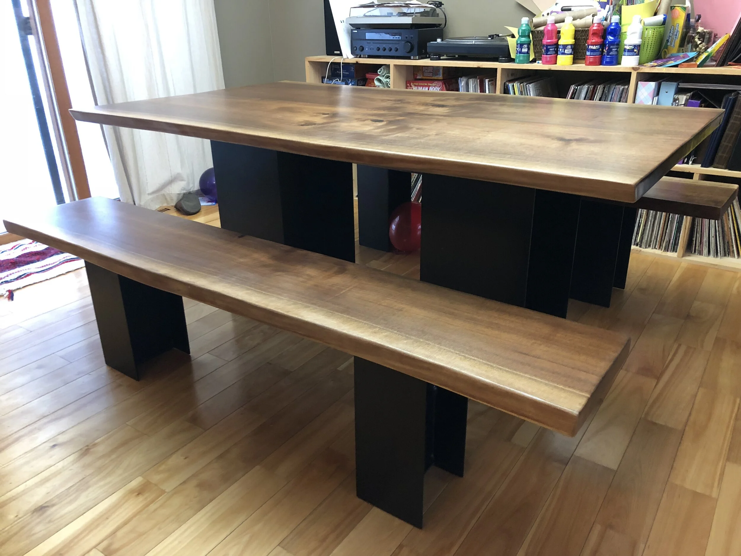 BillyBlocks, Canadian made, unique table, conference table, kitchen table, live edge table, hand crafted, custom furniture, custom woodwork, solid wood, art