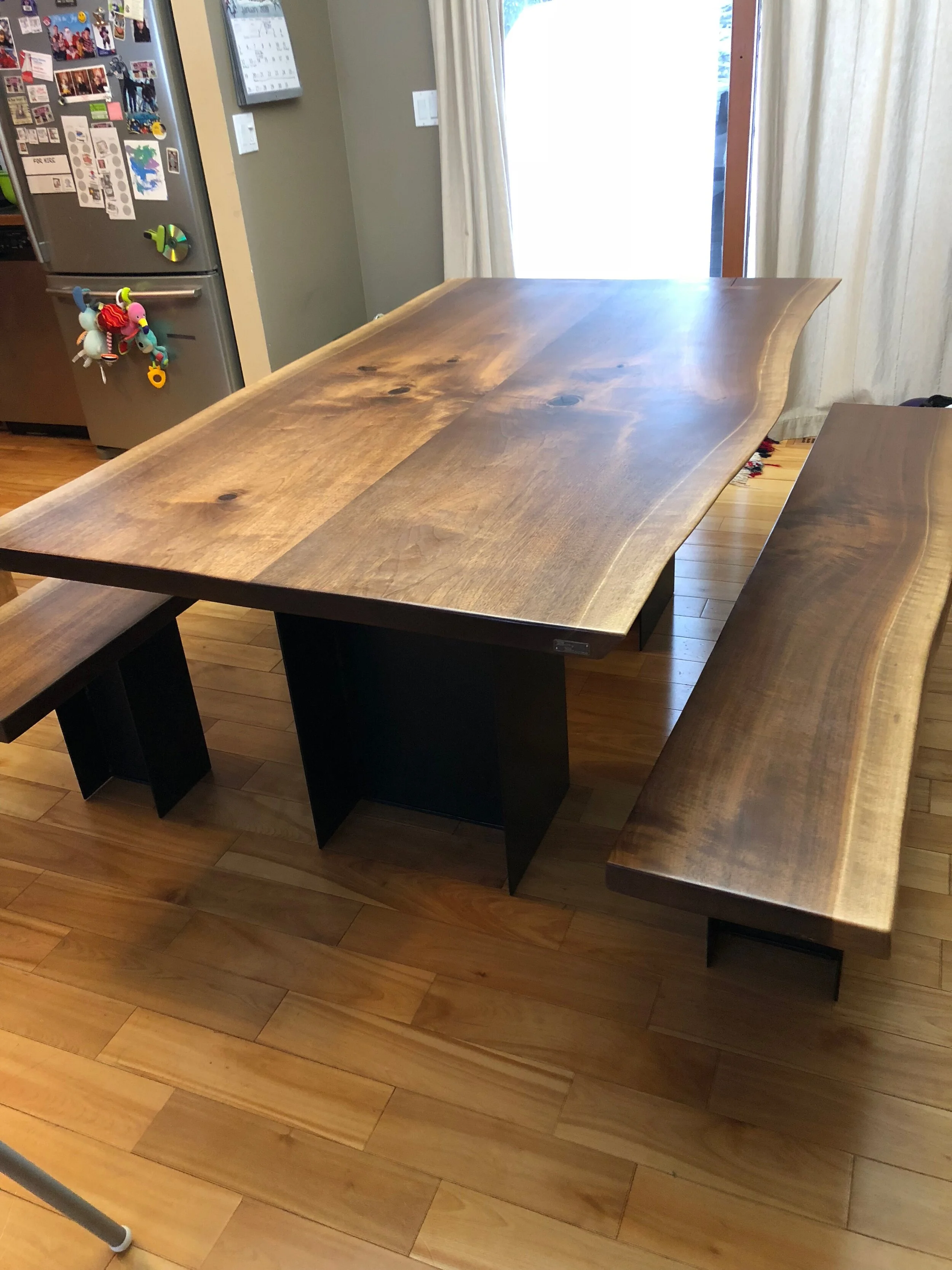 BillyBlocks, Canadian made, unique table, conference table, kitchen table, live edge table, hand crafted, custom furniture, custom woodwork, solid wood, art