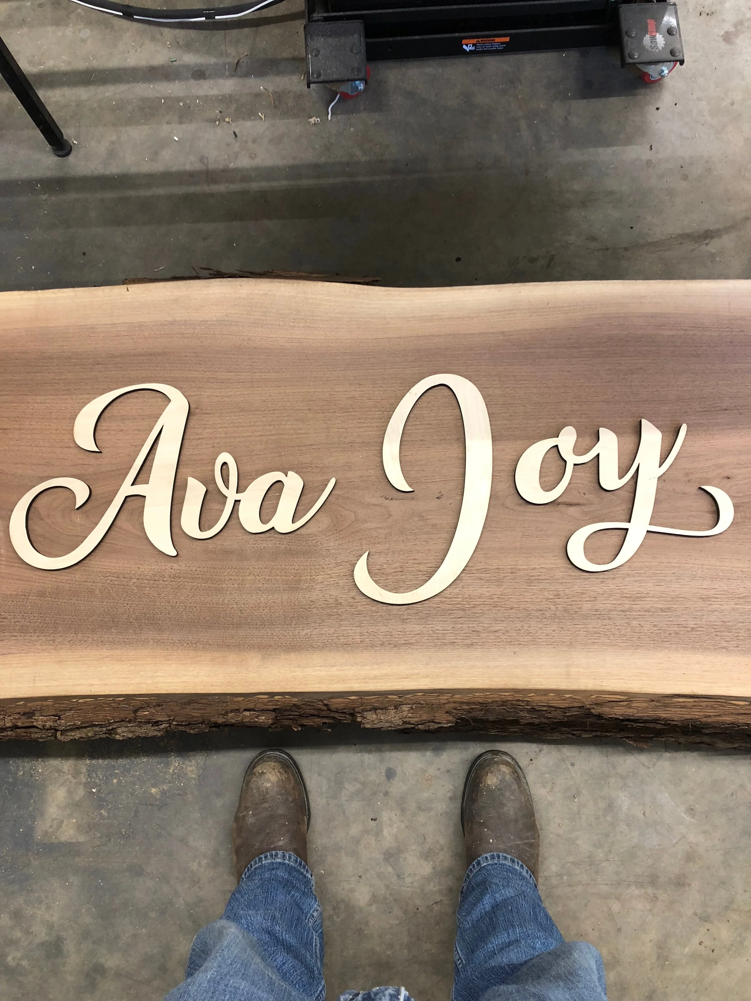 nursery name, kids name, room decoration, BillyBlocks, Canadian made, engraver, laser engraver, photo etch, signage, custom sign, high quality, unique art, hand crafted, custom furniture, timeless, custom woodwork, solid wood, art