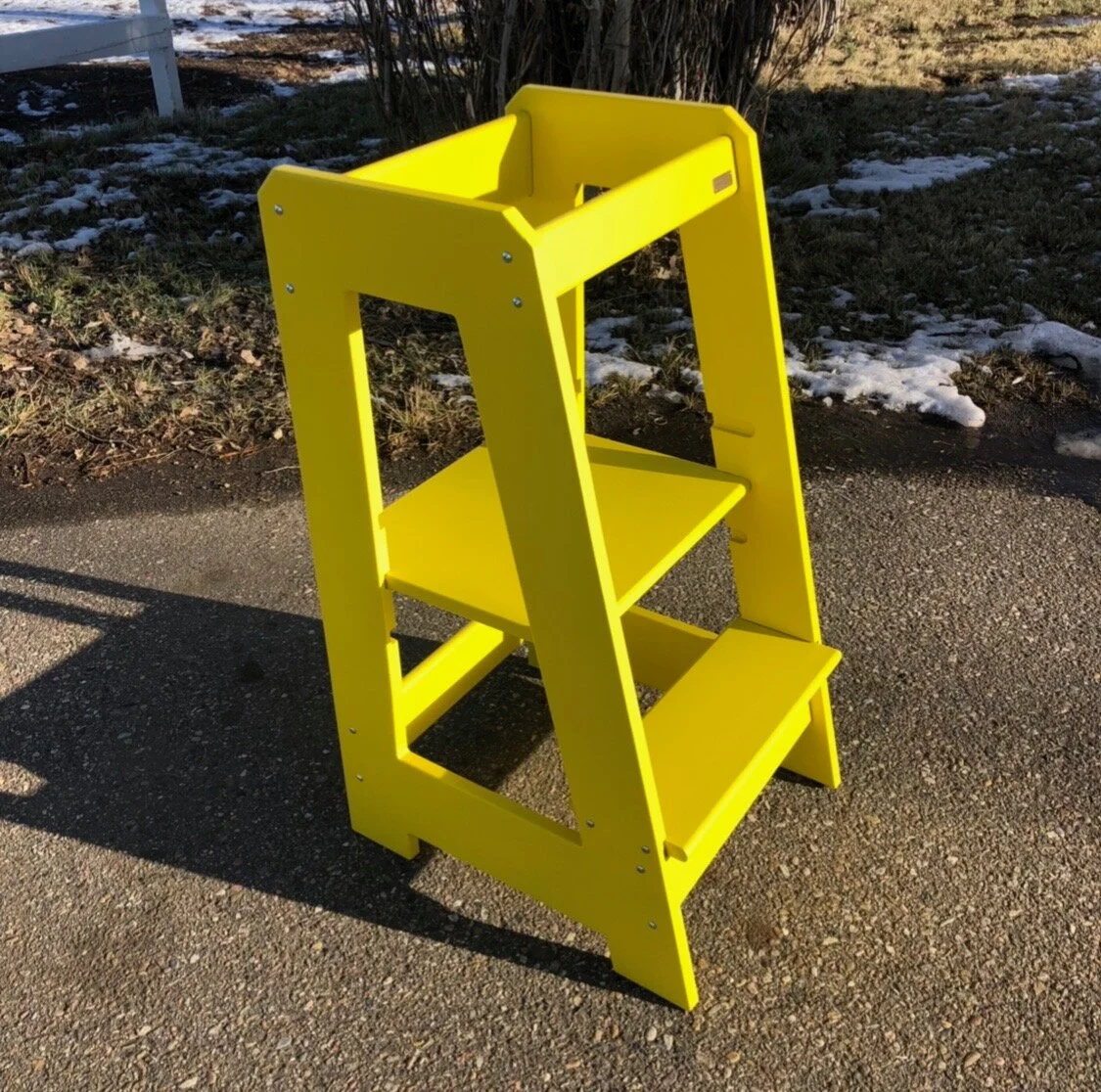 kitchen assistant, kitchen stool for kids, gifts for a toddler, gift for kids, kitchen safety, BillyBlocks, engraver, laser engraver, photo etch, signage, custom sign, high quality, unique art, hand crafted, custom furniture, timeless, custom woodwor