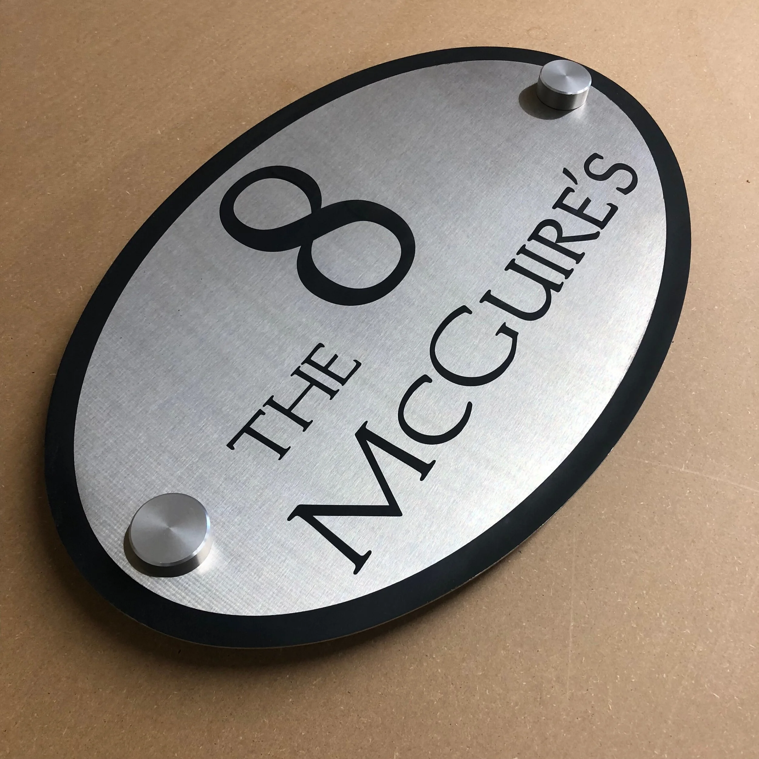 house sign, entrance sign, stainless steel sign, BillyBlocks, engraver, laser engraver, photo etch, signage, custom sign, high quality, unique art, hand crafted, custom furniture, timeless, custom woodwork, solid wood, art