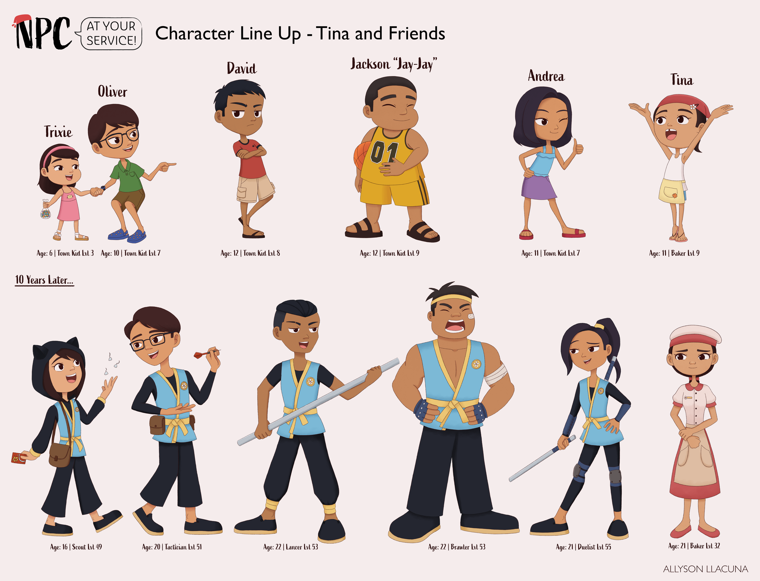 Tina and Friends Lineup.png