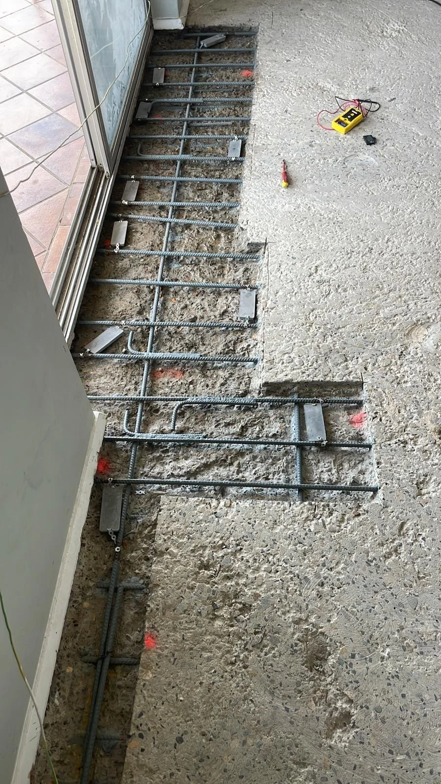 Concrete slab strengthening