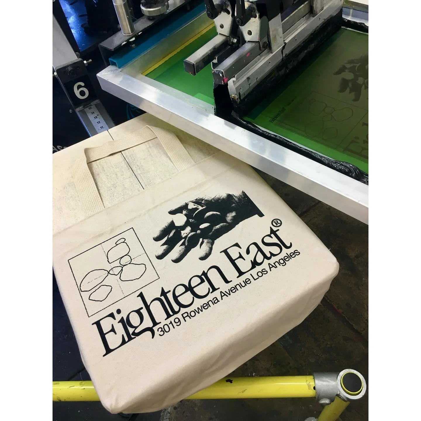 Totes for @18eastofficial 🫲🏼

Check them out in Los Angeles this summer at 3019 Rowena Ave. 

✌🏼