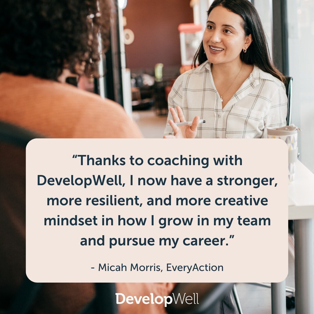 Transformative leadership starts with a personalized approach! 
🌟 Here's what one of our clients had to say: &ldquo;Thanks to coaching with DevelopWell, I now have a stronger, more resilient, and more creative mindset in how I grow in my team and pu